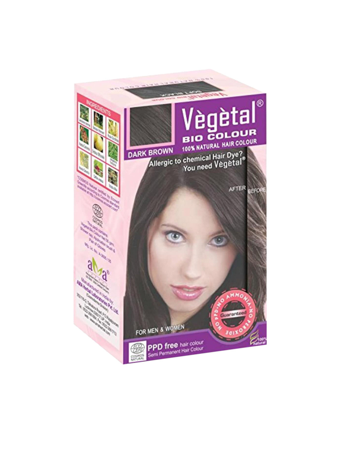 Vegetal Bio Colour-Dark Brown 50 gm