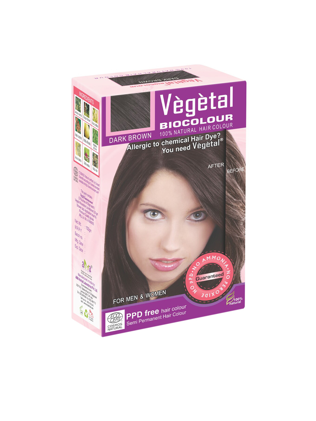 Vegetal Brown Hair Colour 150gm