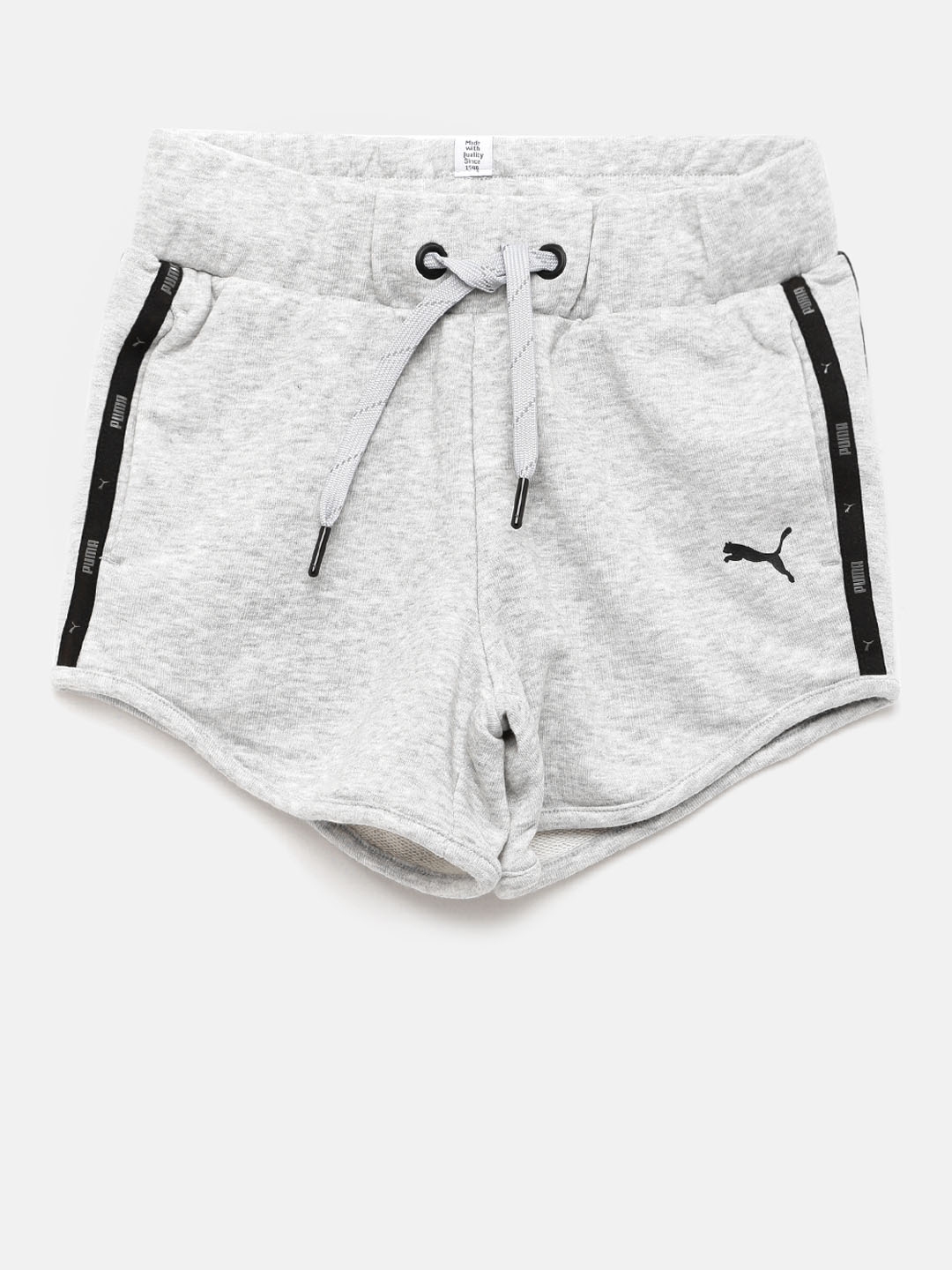 Puma Girls Grey Melange SPORTSTYLE Lounge Shorts