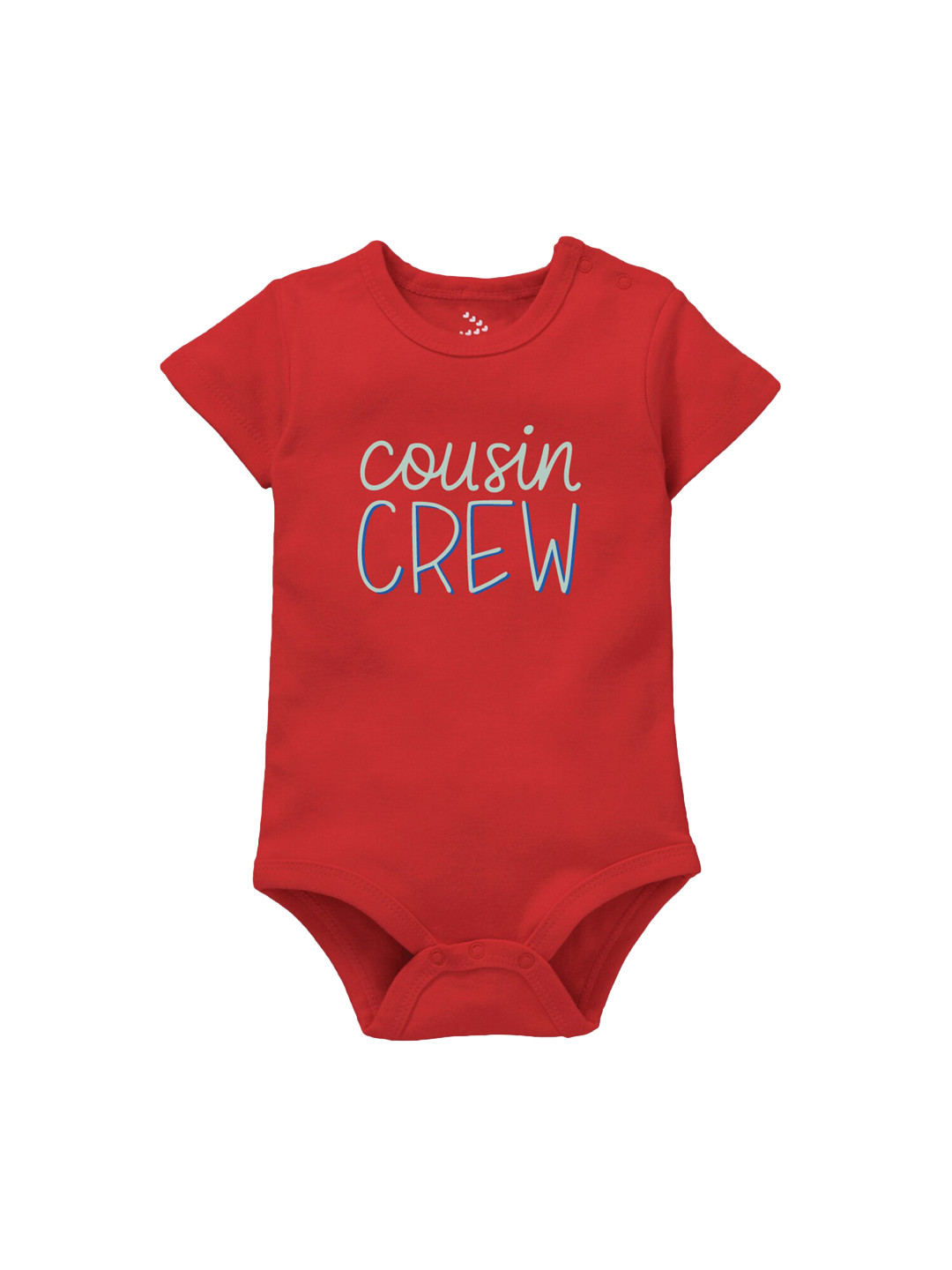 Zeezeezoo Infant Kids Red Cousin Crew Print Bodysuit