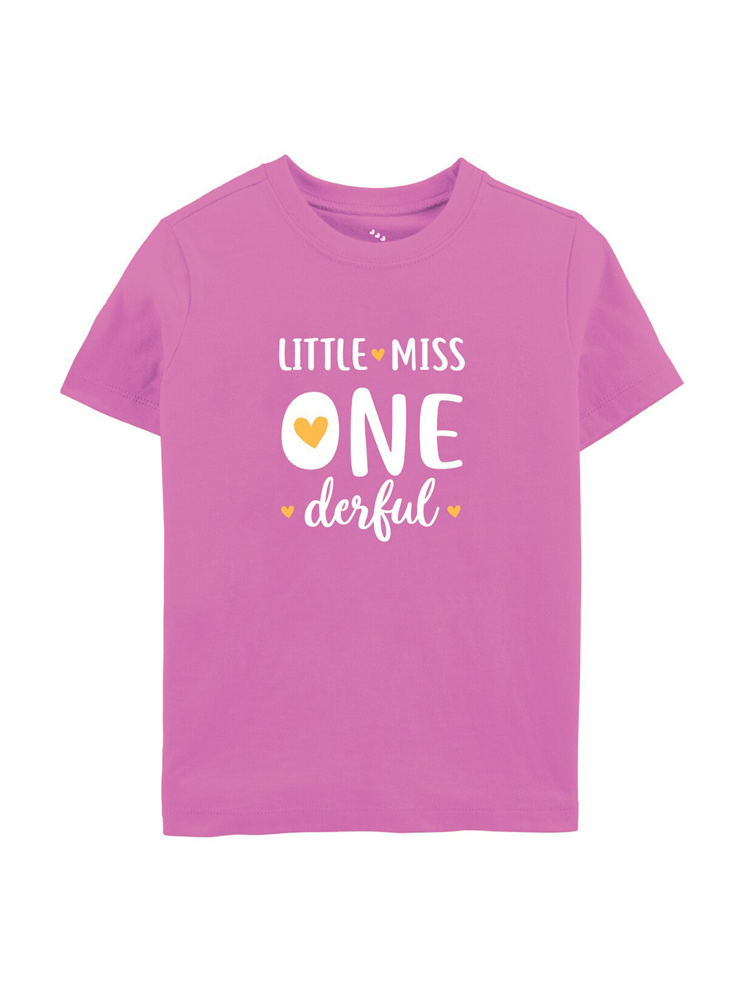 Zeezeezoo Kids Miss Onederful Birthday Printed T-shirt