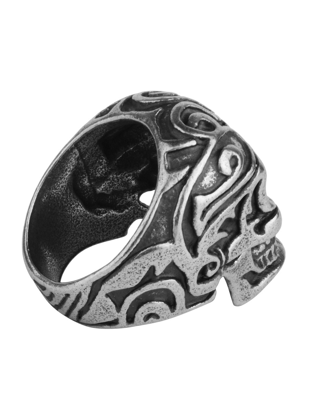 Police Men Black Finger Ring