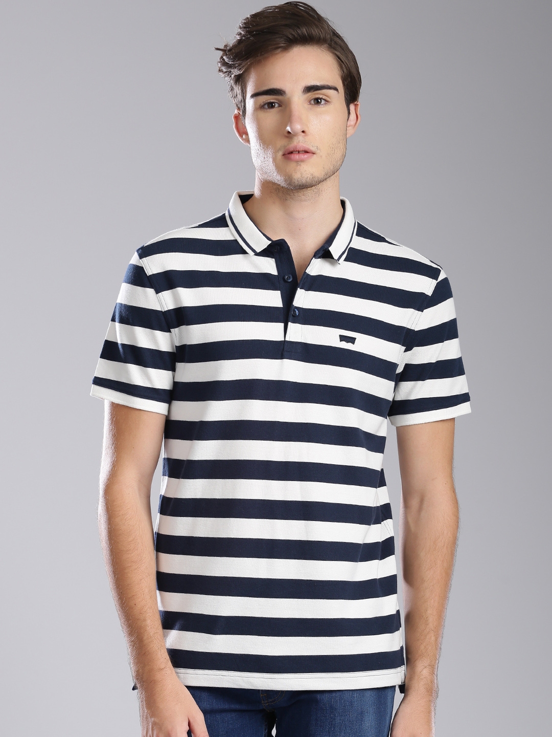 levi's striped polo shirt