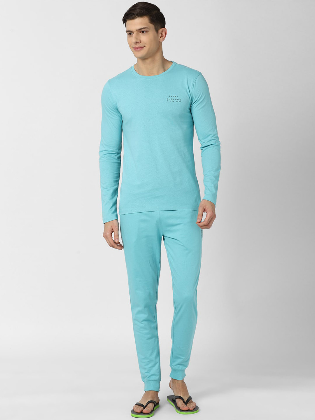 Peter England Men Blue Night suit