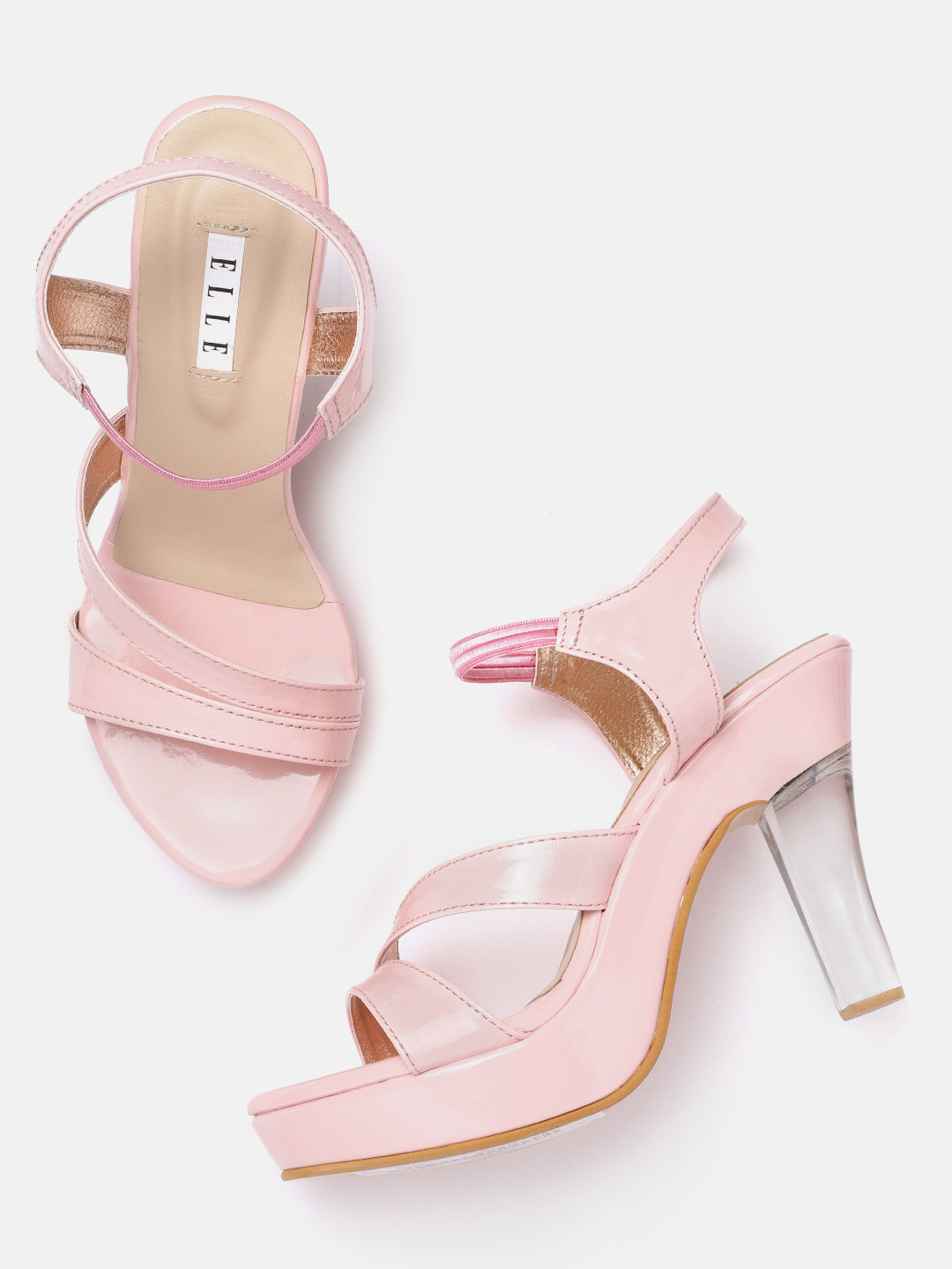 ELLE Women Pink Platform Heels
