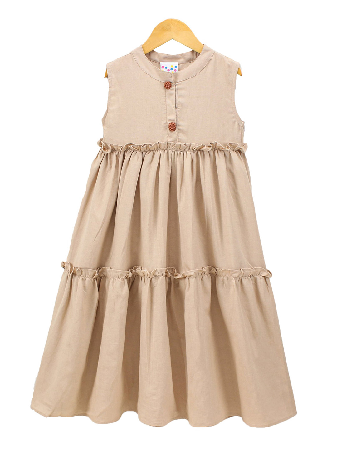 Eimoie Beige Maxi Dress