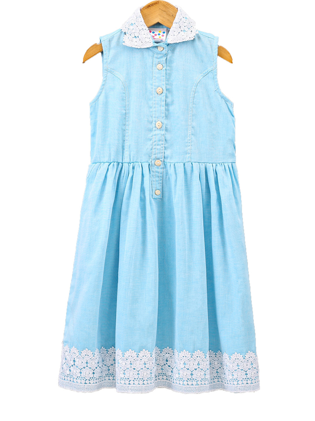 Eimoie Blue A-Line Maxi Dress