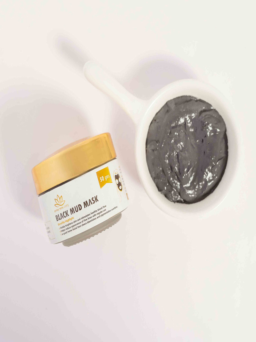 AIYRA SKIN CARE Black Mud Mask 50 Gm