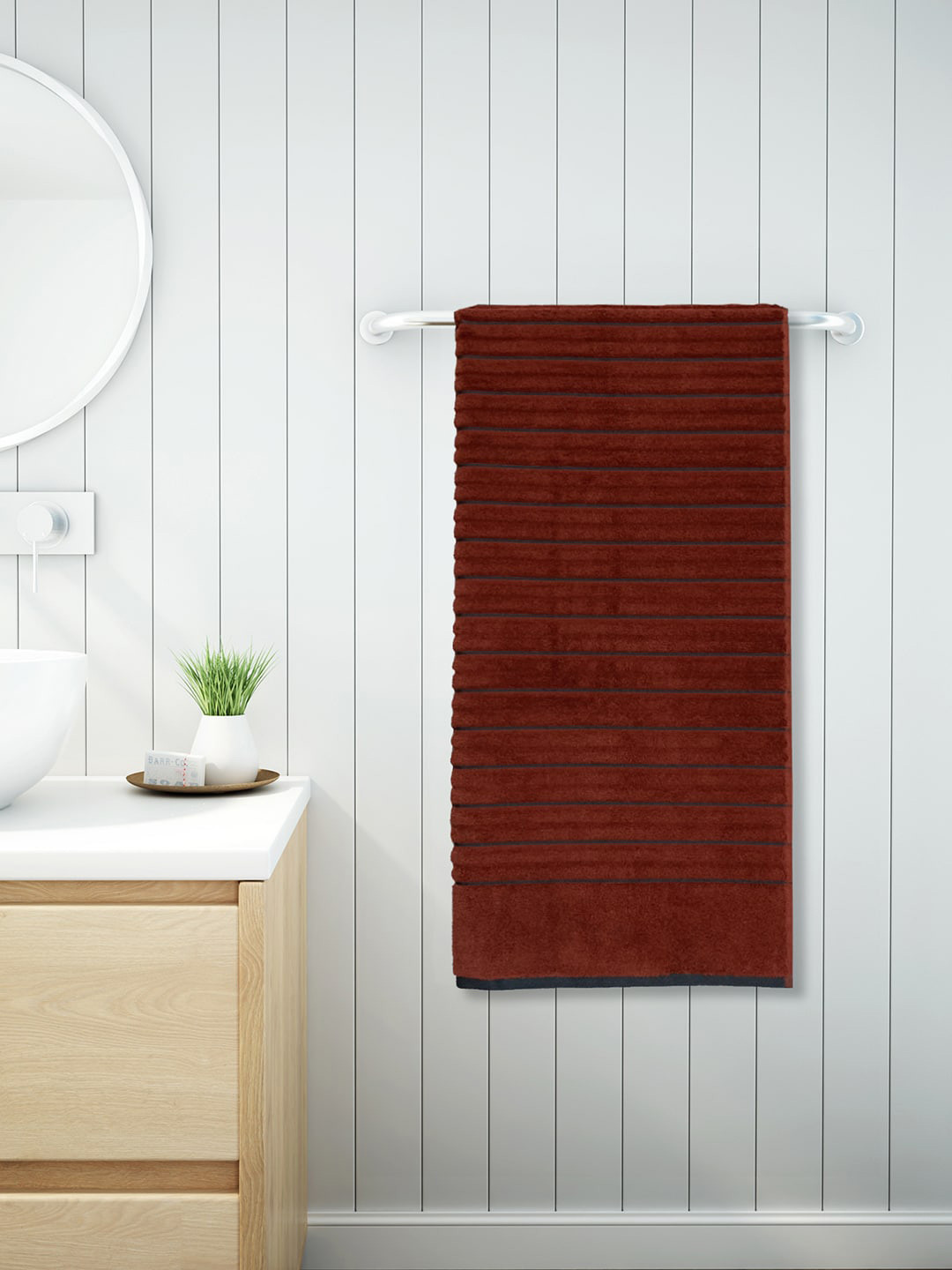 SPACES Orange Cotton Bath Towel