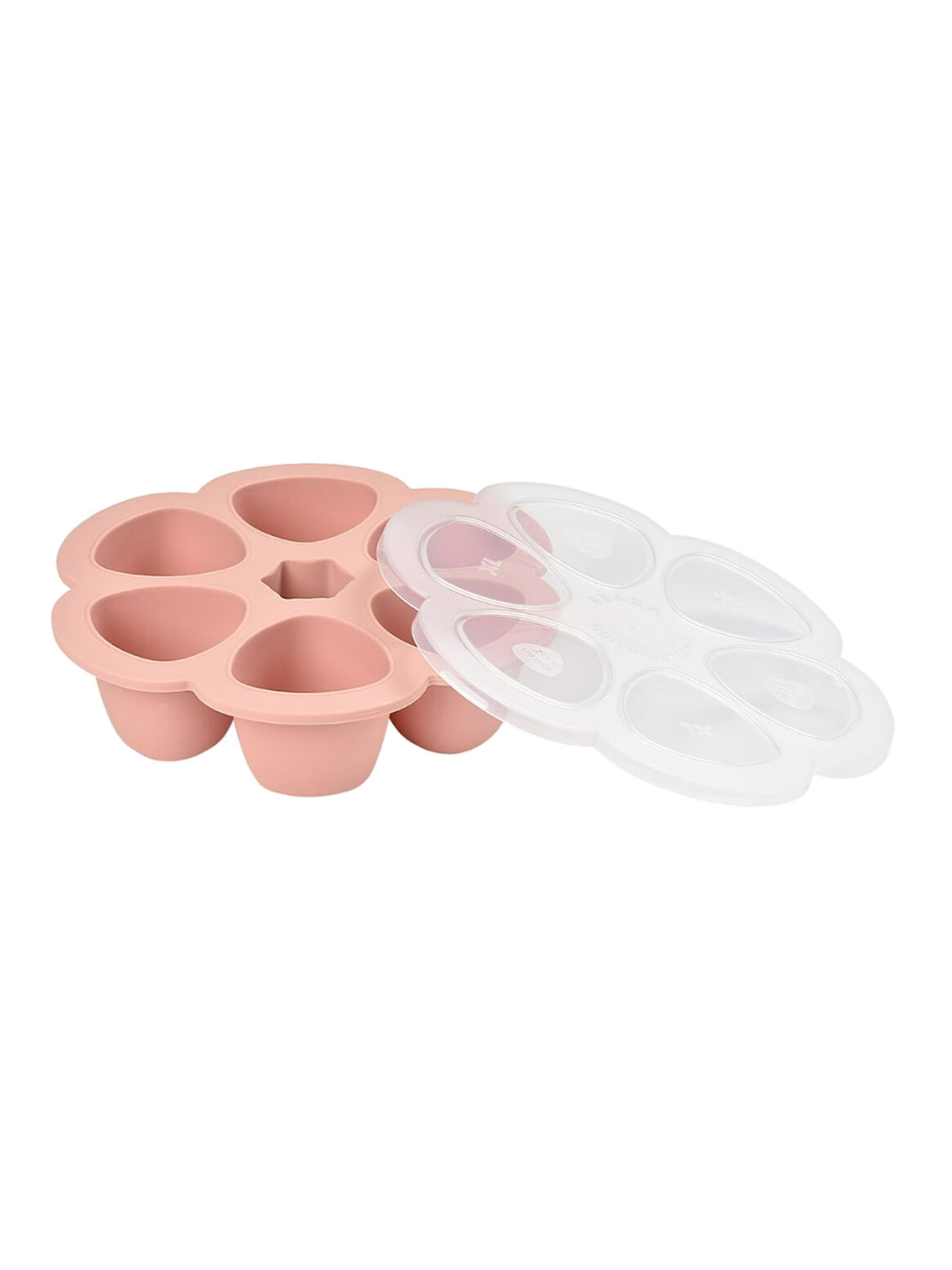 BEABA Kids Pink Silicone Multiportions Container