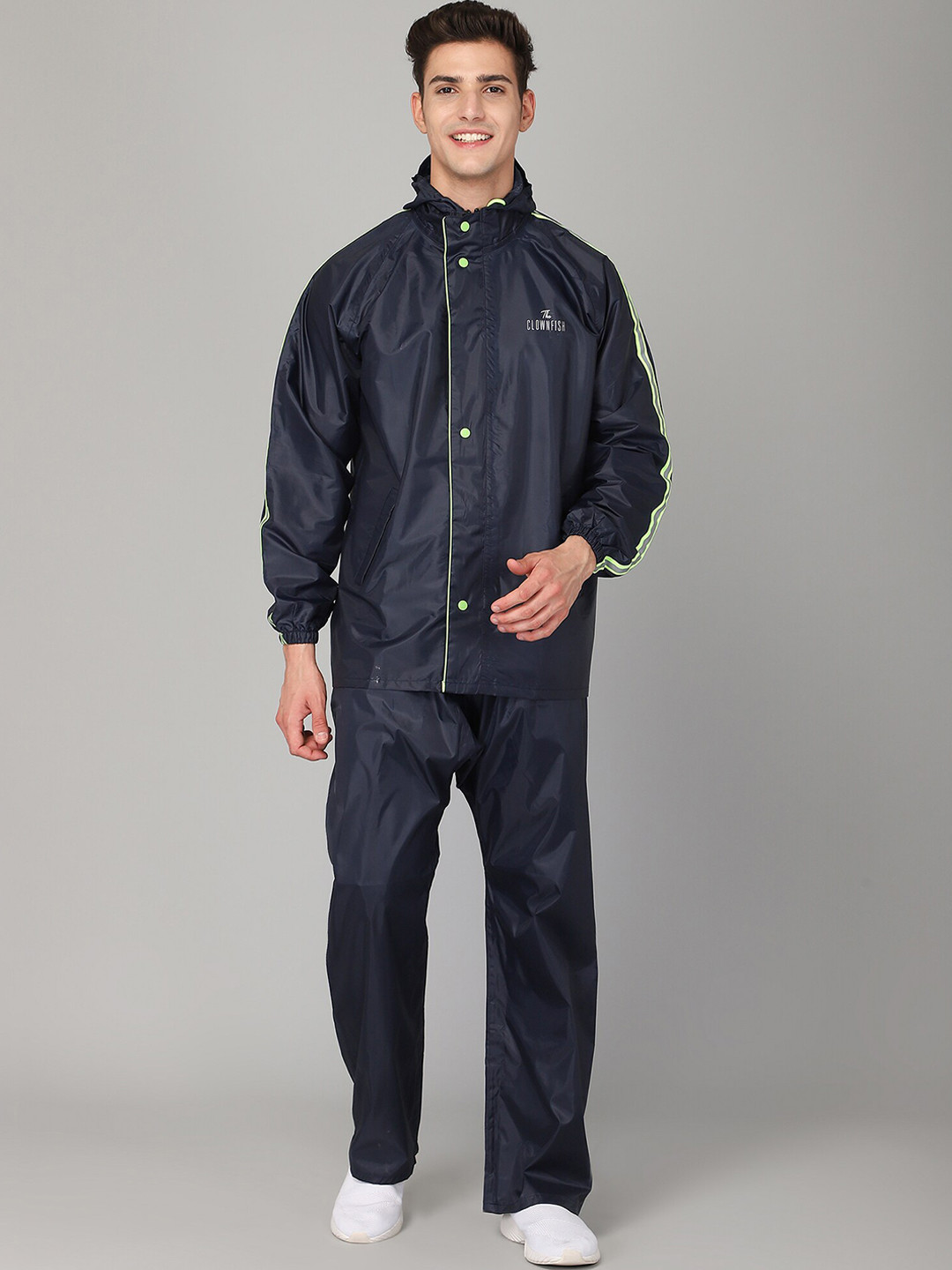 THE CLOWNFISH Bruce Men Blue Solid Rain Suit