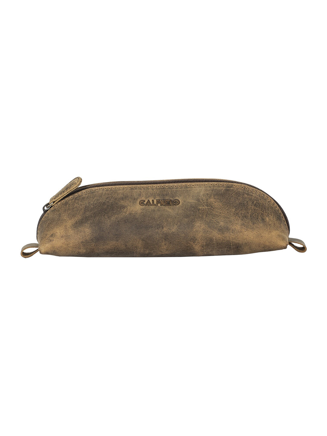 CALFNERO Brown Solid Genuine Leather Pen Case