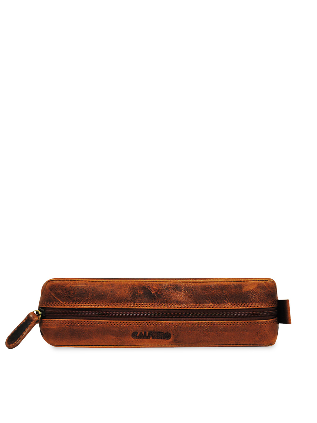 CALFNERO Maroon Solid Genuine Leather Pen Case