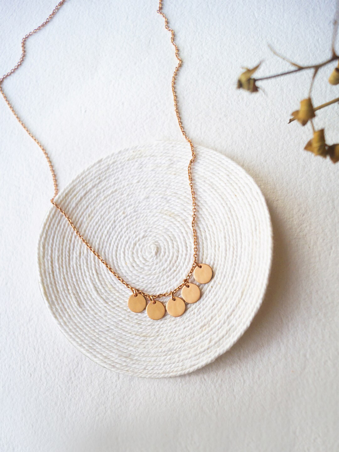 MANNASH 925 Sterling Silver Rose Gold-Plated Chain