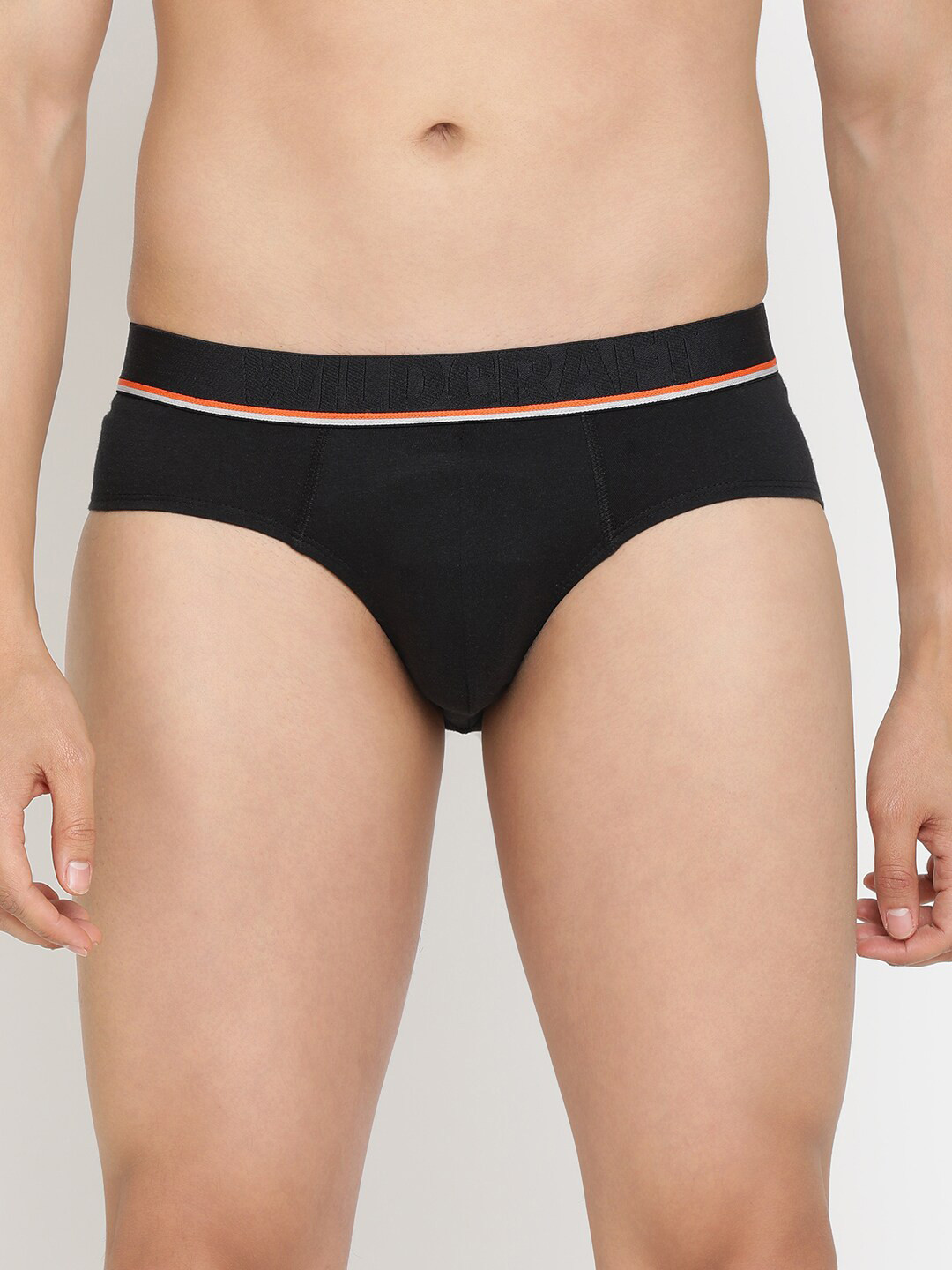 Wildcraft Men Black Solid Basic Briefs 8903338411352