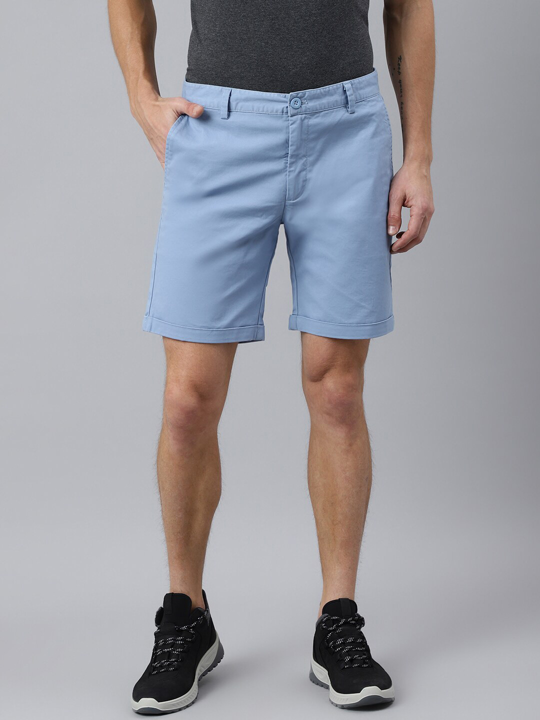 Woodland Men Blue Denim Shorts