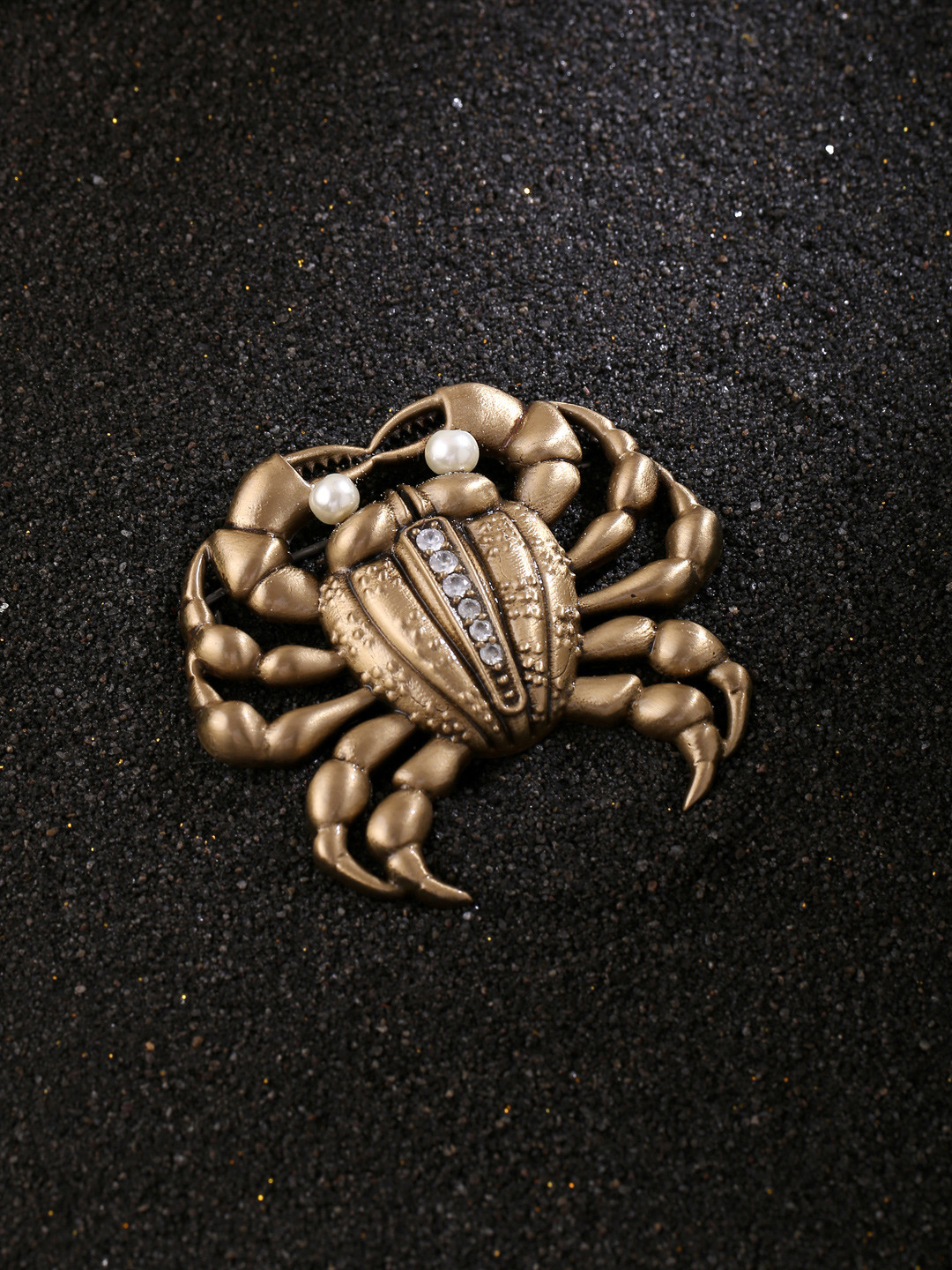 COSA NOSTRAA Men Metallic-Colored Crab-Shaped Brooch