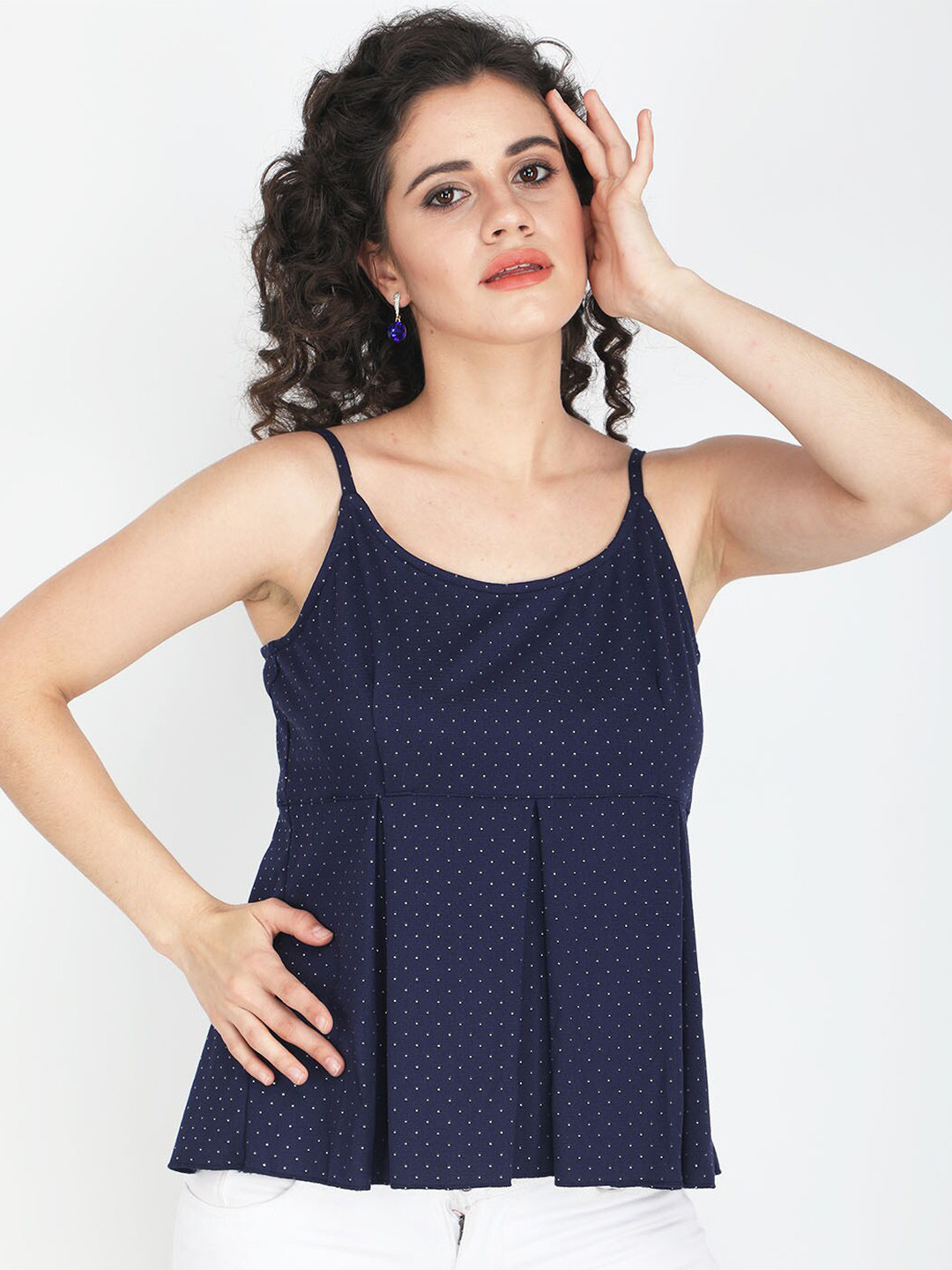 angloindu Blue Empire Top