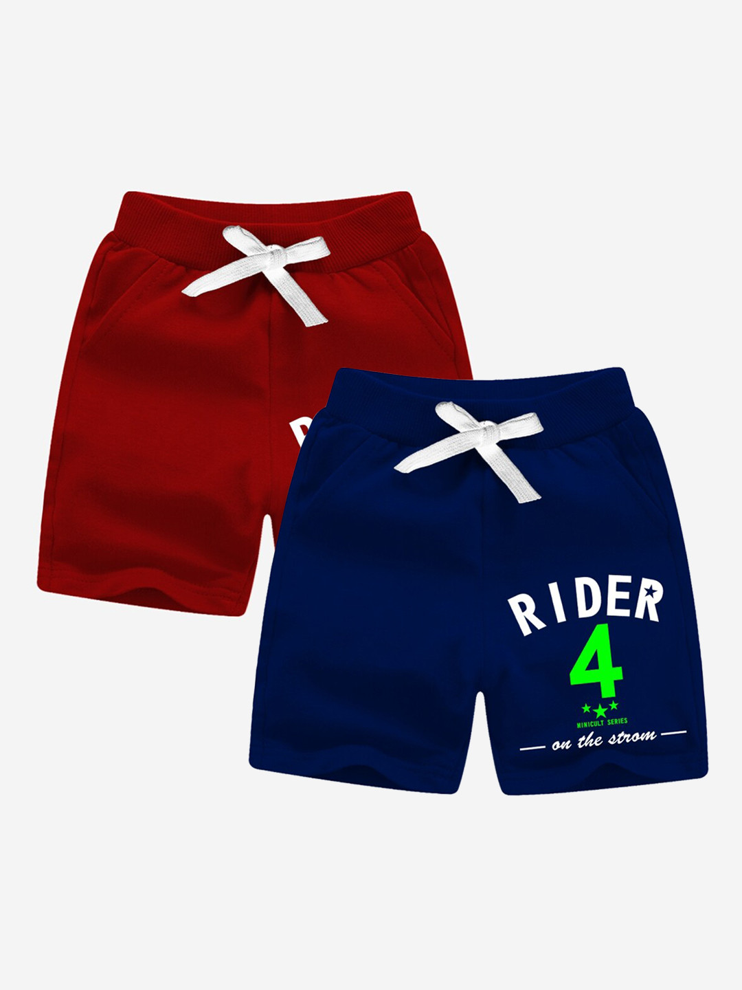 x2o Boys Blue Typography Printed Outdoor Shorts