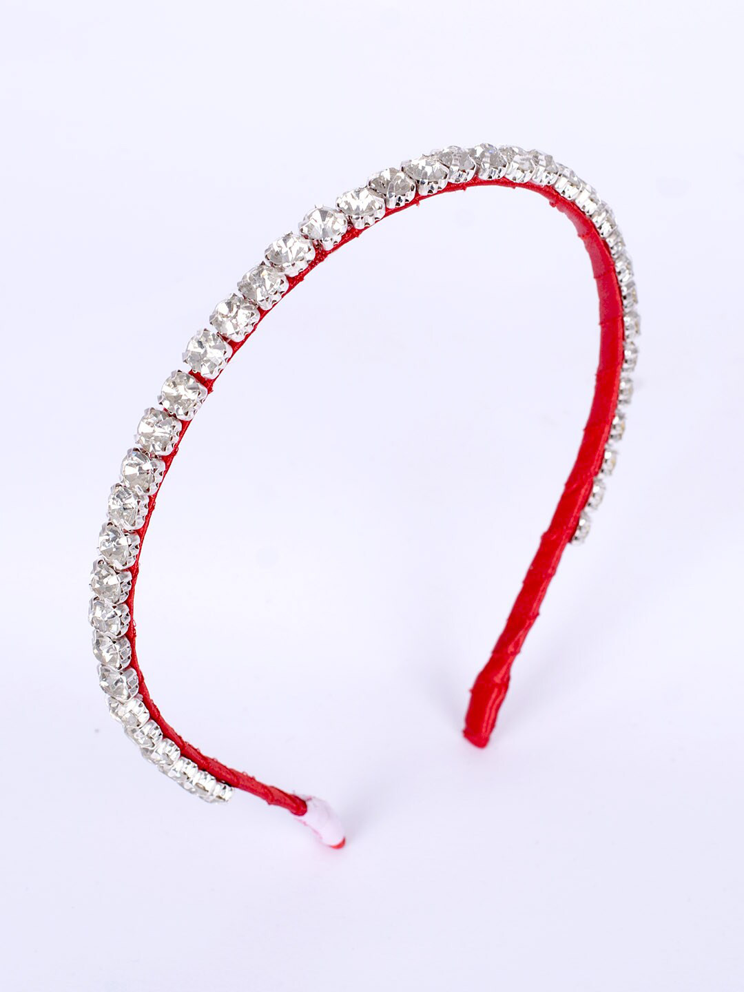 Choko Girls Red & White Embellished Hairband