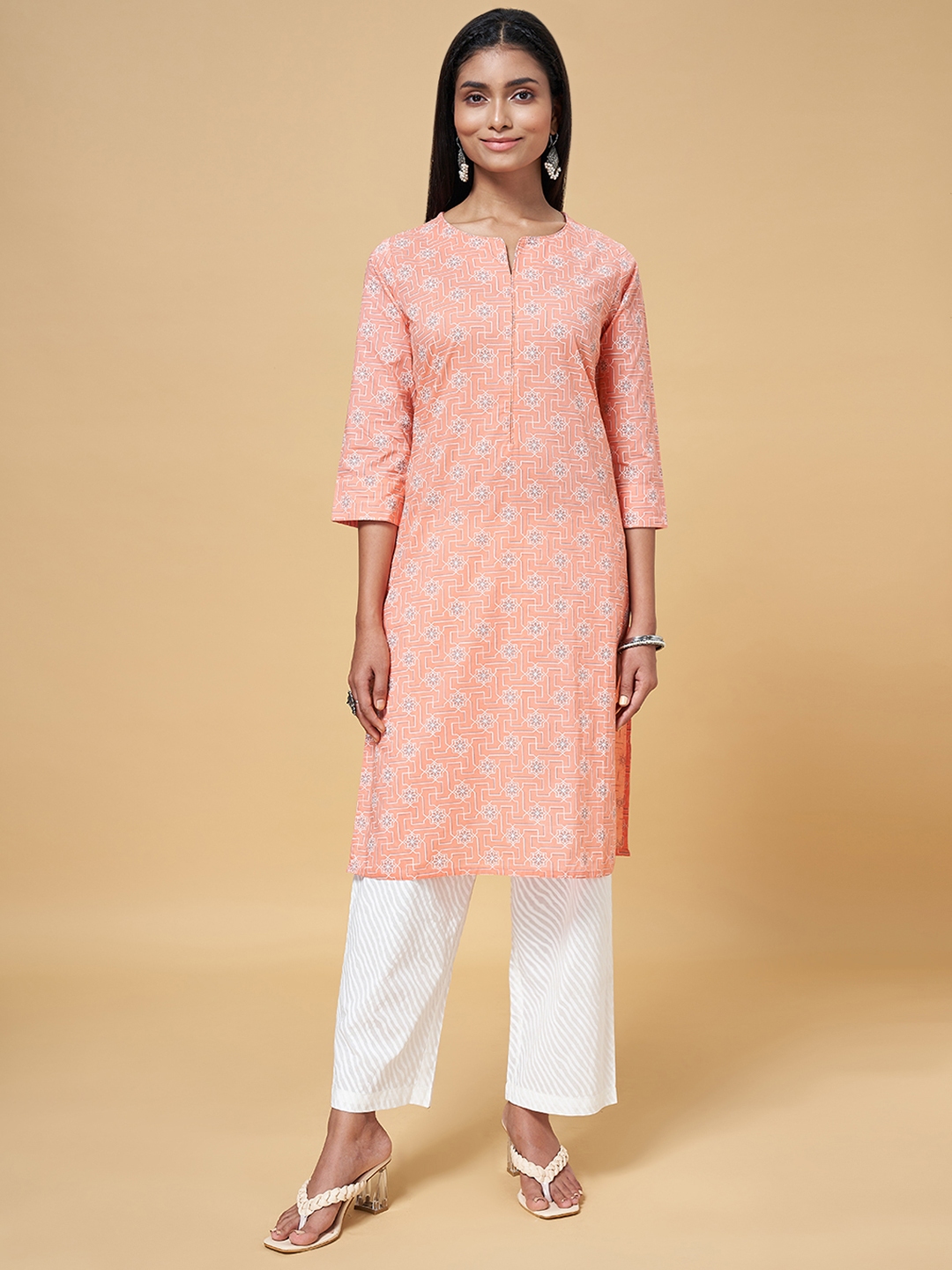 Rangmanch by Pantaloons Women Kurti Palazzo Set - Buy Rangmanch by