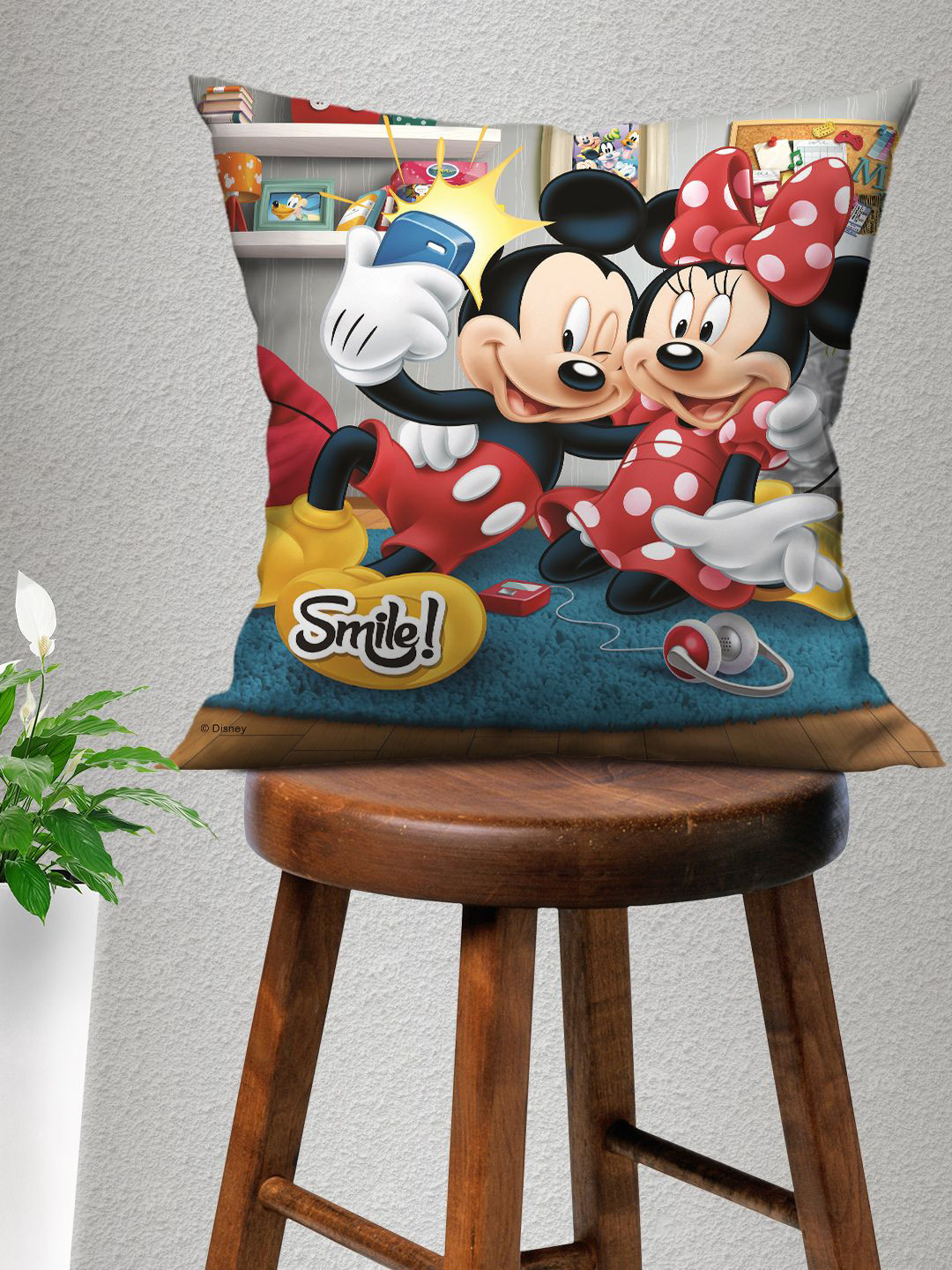Disney Multicoloured Mickey Mouse Single Rectangle Cushion Cover