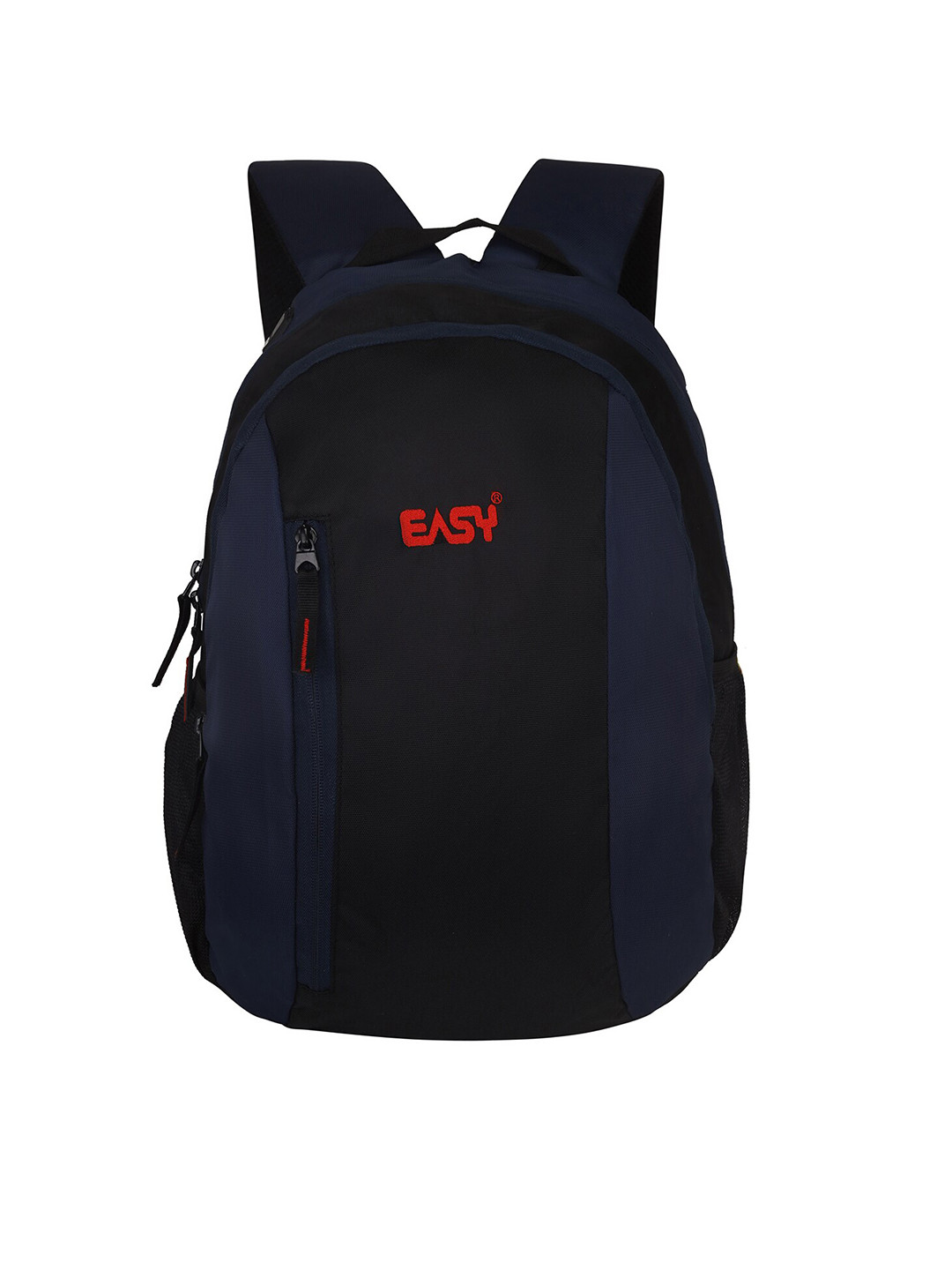 EASY Unisex Blue & Black Backpack with Compression Straps