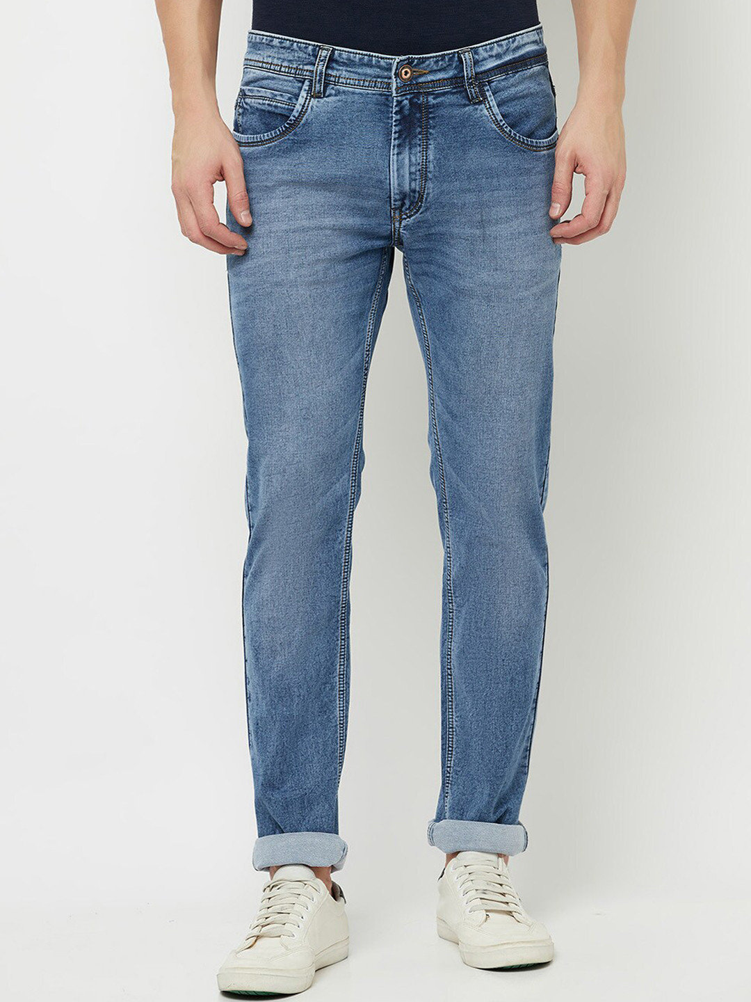 Octave Men Blue Light Fade Stretchable Jeans