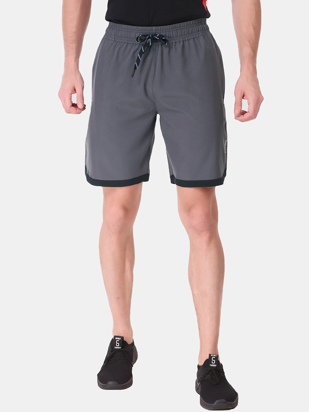 FITINC Men Grey Running Sports Shorts