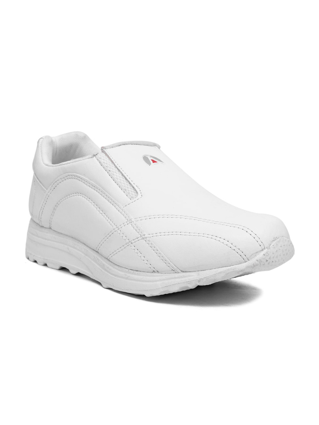 ASIAN Men White Slip-On Sneakers