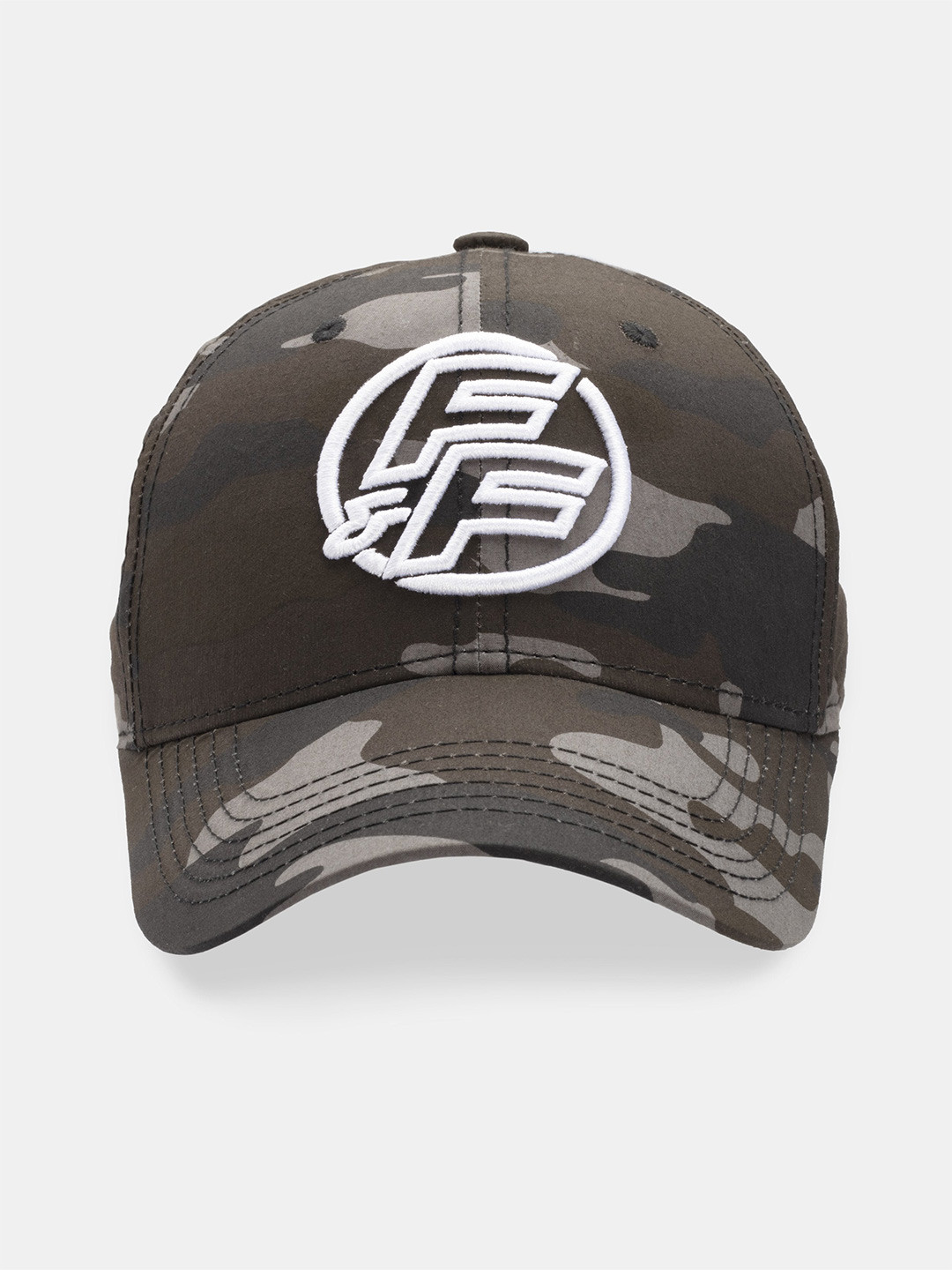 Status Quo Men Grey & White Printed Baseball Cap