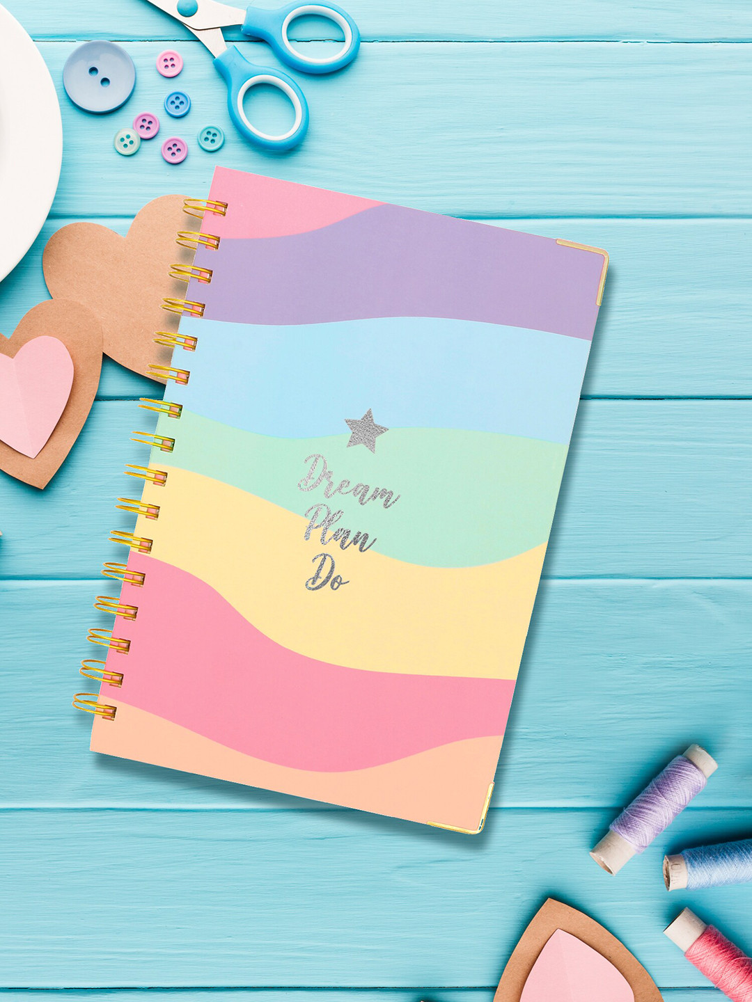 Doodle Purple & Pink Dreams Plan Do Printed Notebook