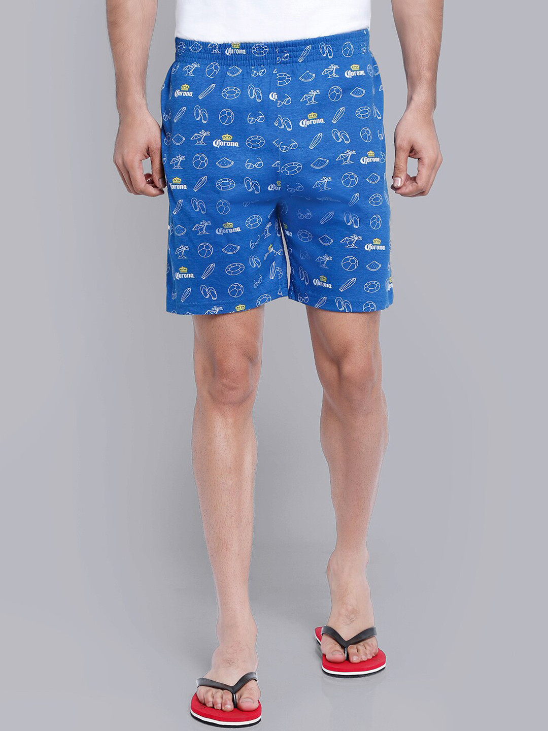 Free Authority Men Navy Blue Corona Featured Boxers