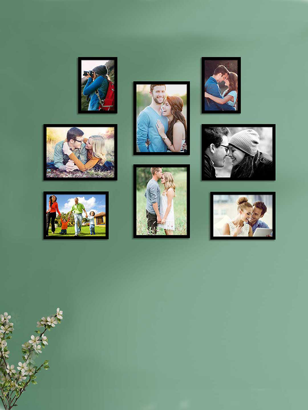 Art Street Set of 8 Black Eco Series Photo-frames