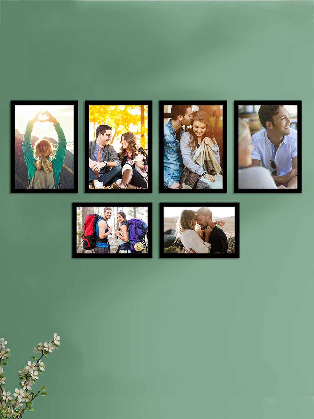 Art Street Set of 6 Eco Series Black Photoframes