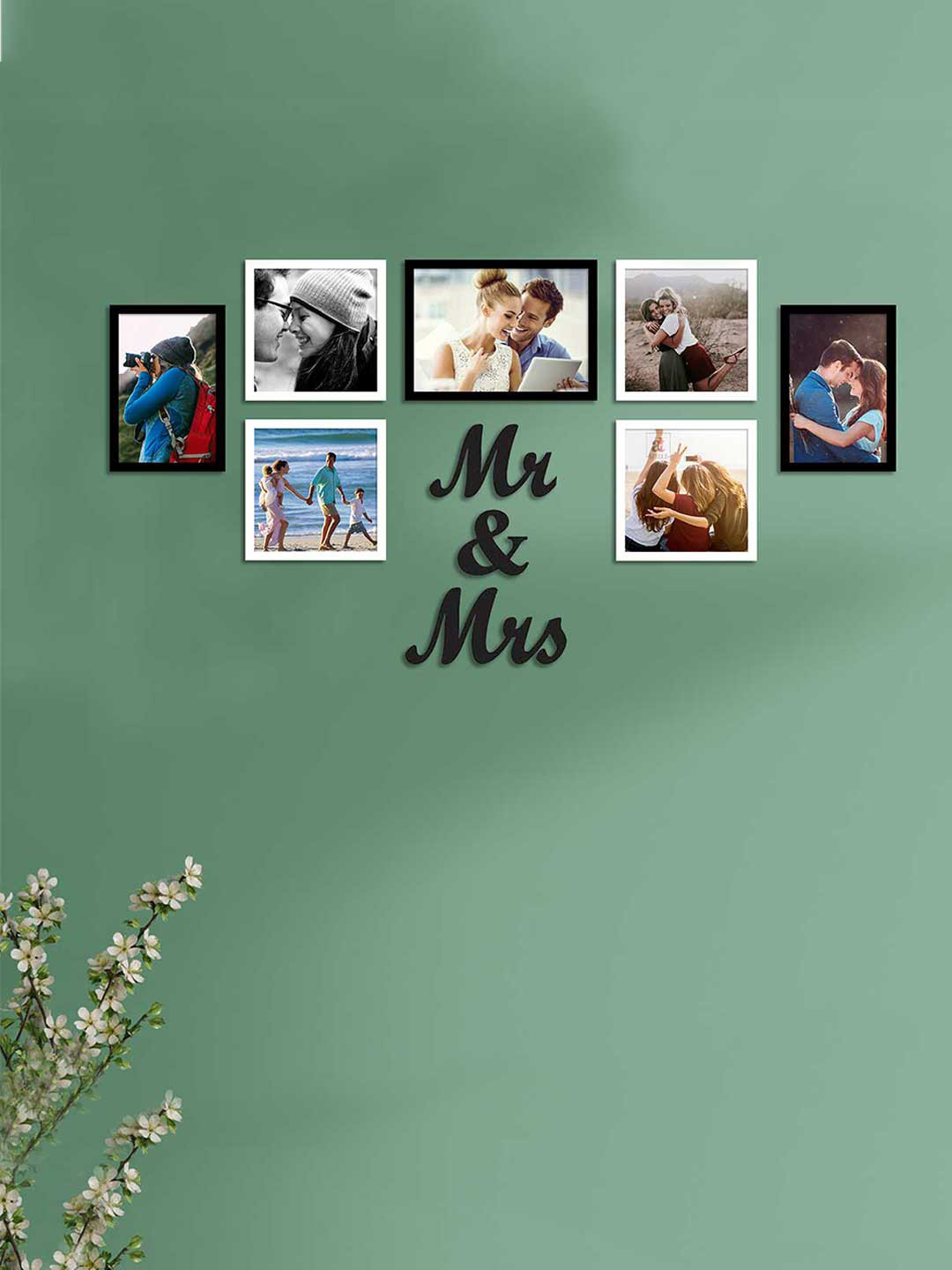 Art Street Set of 7 Black & White Eco Series Acrylic Photo Frames