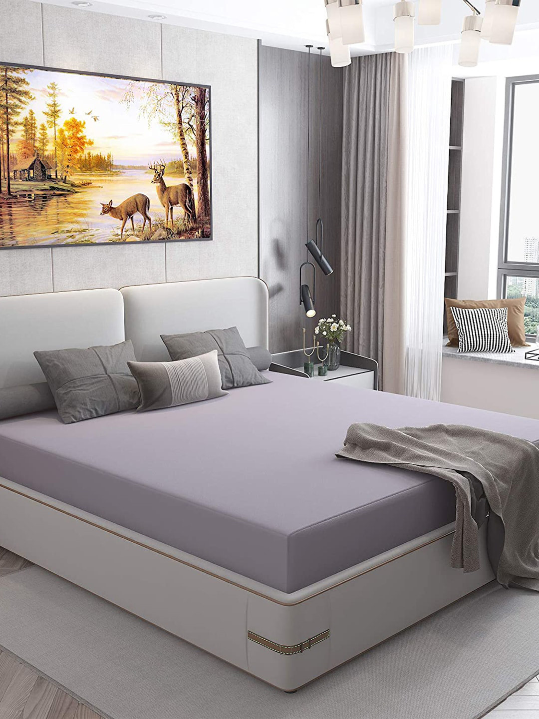 Hammer Home Grey Water Proof King Mattress Protector