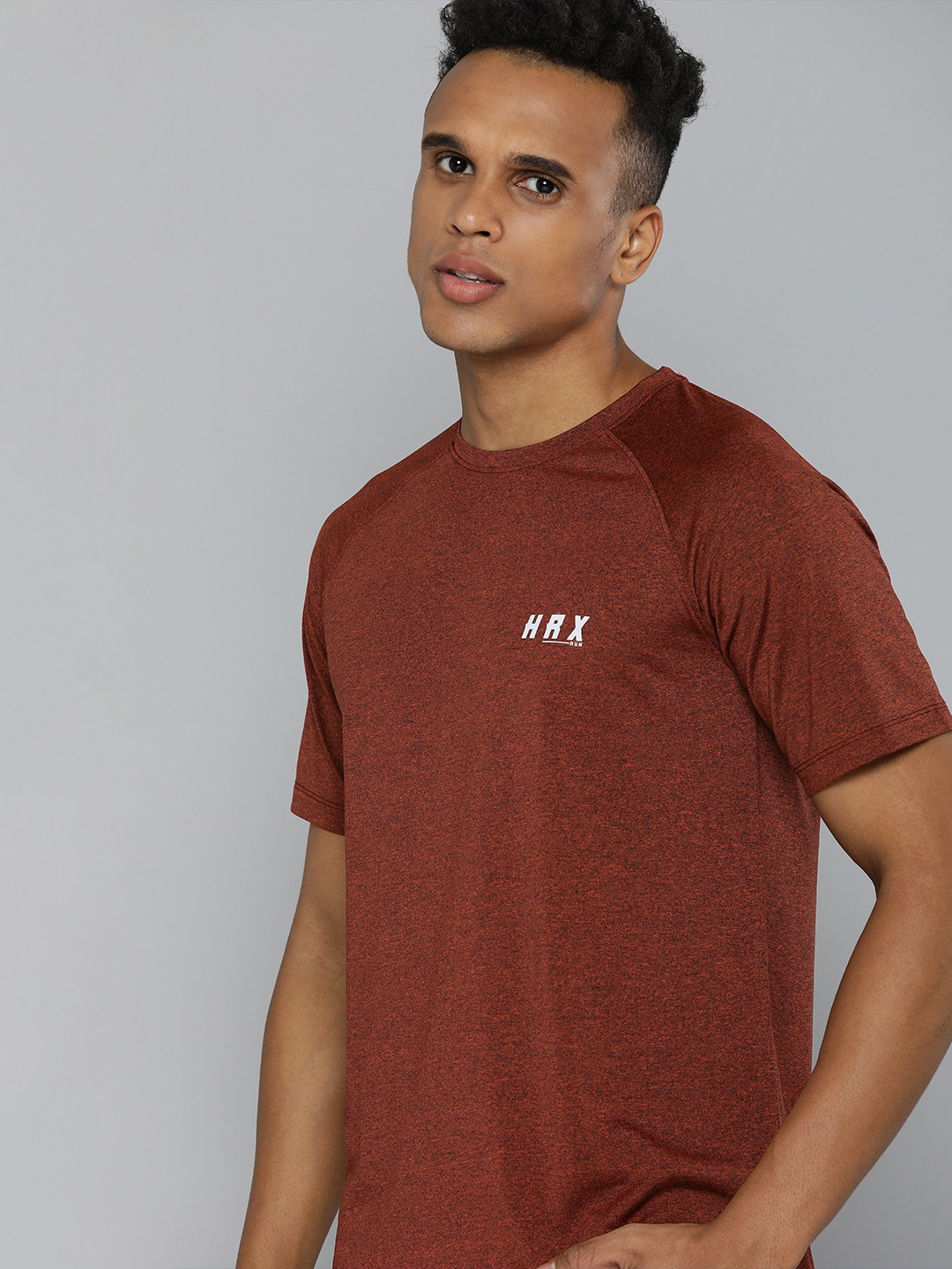 HRX by Hrithik Roshan Men Rust Running T-shirt