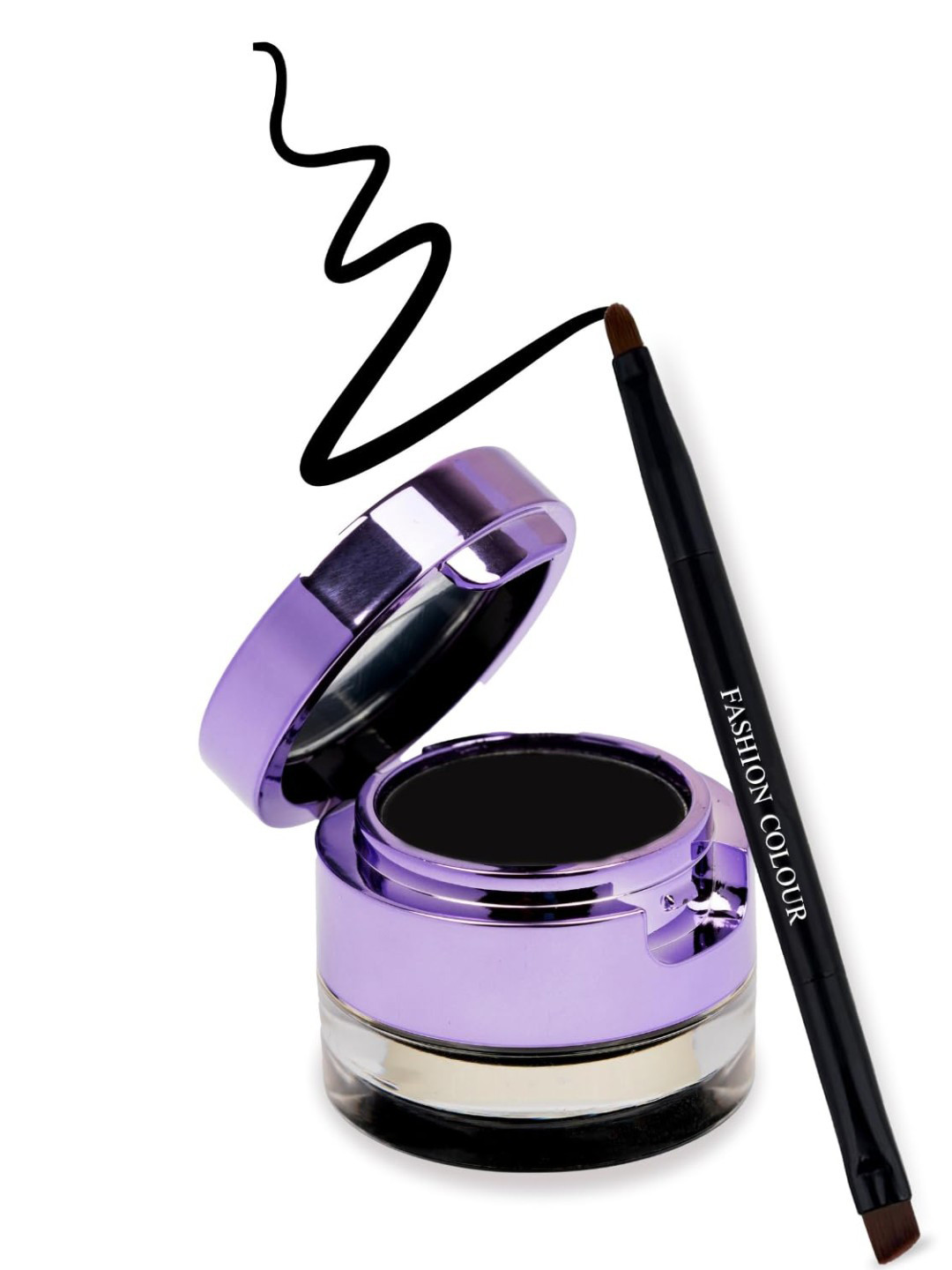 Fashion Colour Lasting Drama 2 In 1 Waterproof Gel Kajal 4 g - Black