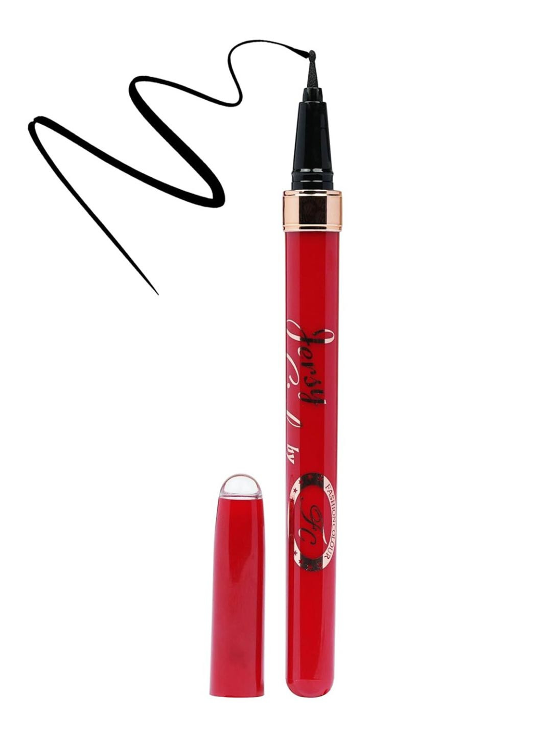 Fashion Colour Jersy Girl Innovated Ball Tip Eyeliner Pen - Ultra Black 01