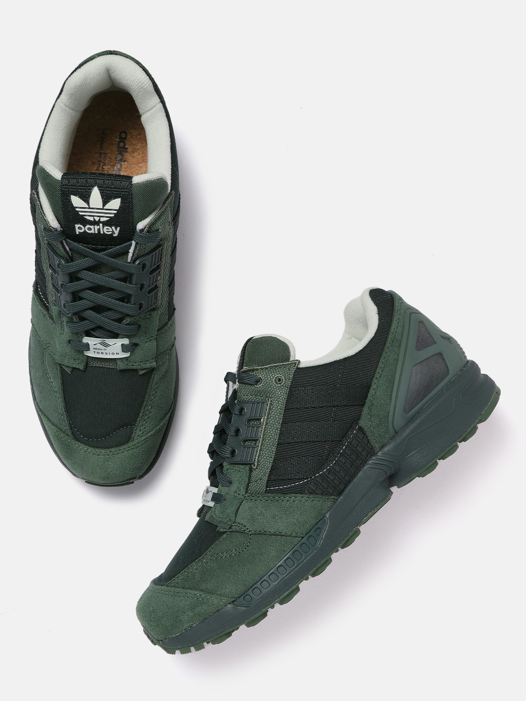 Buy ADIDAS Originals Men Green Solid ZX 8000 Parley Sneakers Casual Shoes for Men 18373038 Myntra