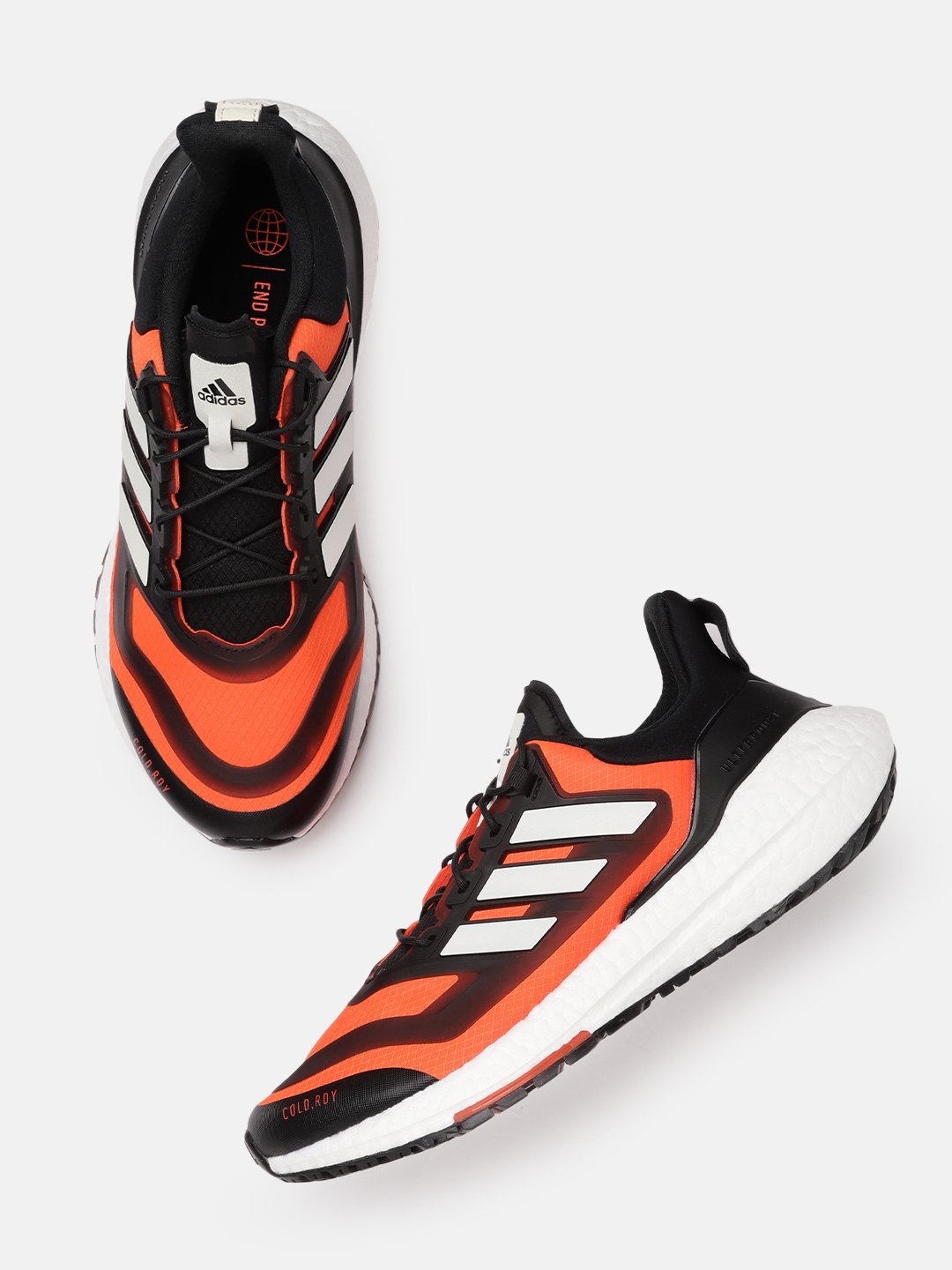 Black and neon orange adidas shoes hotsell