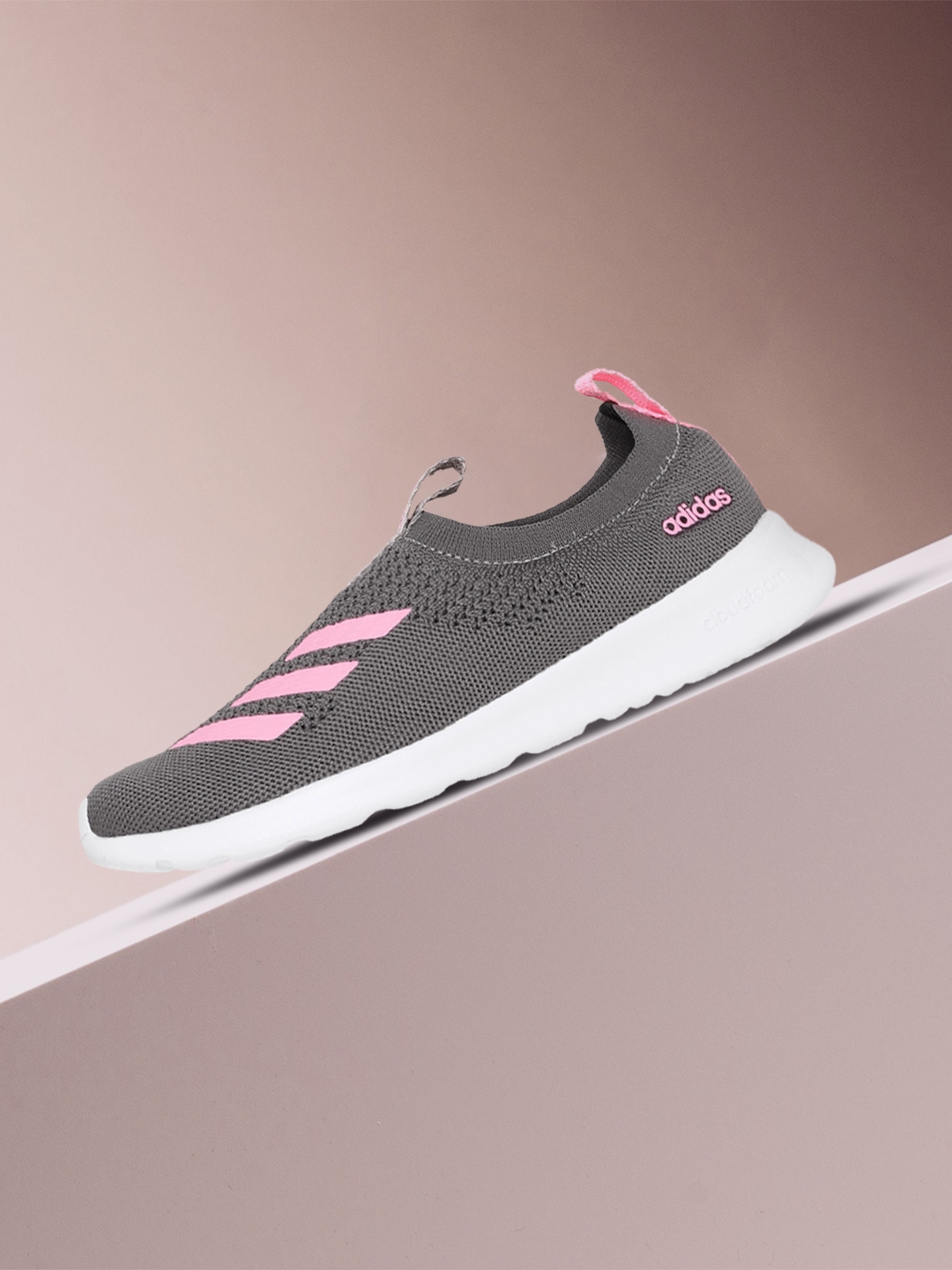 Adidas grey and pink shoes best sale