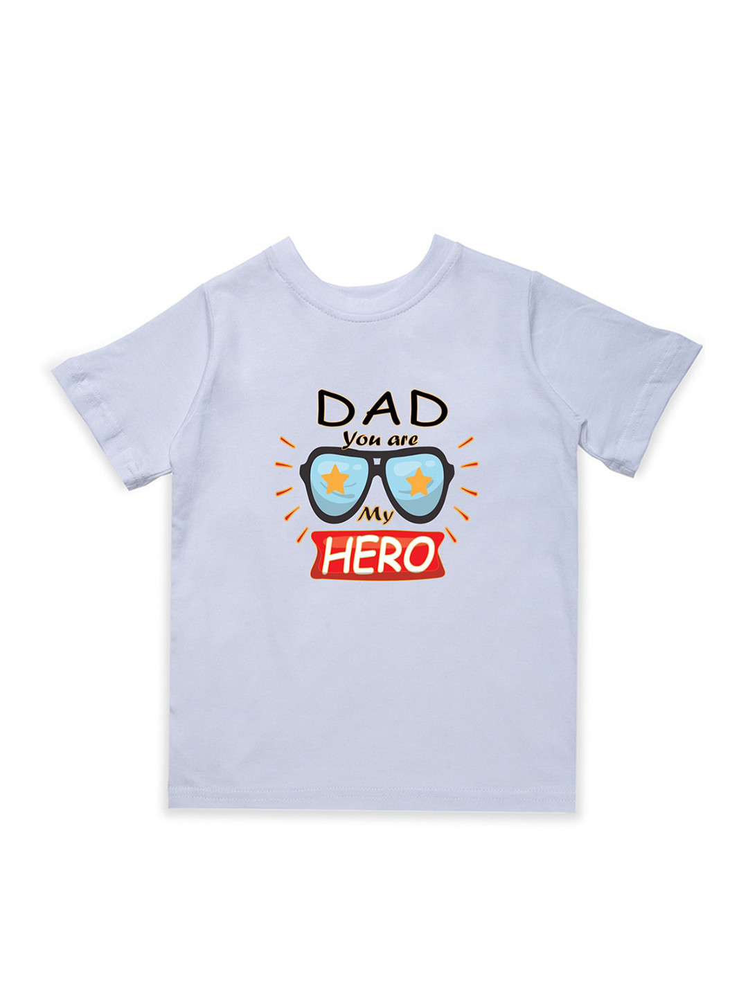 KAVEE Boys White Typography Printed Bio Finish Cotton T-shirt