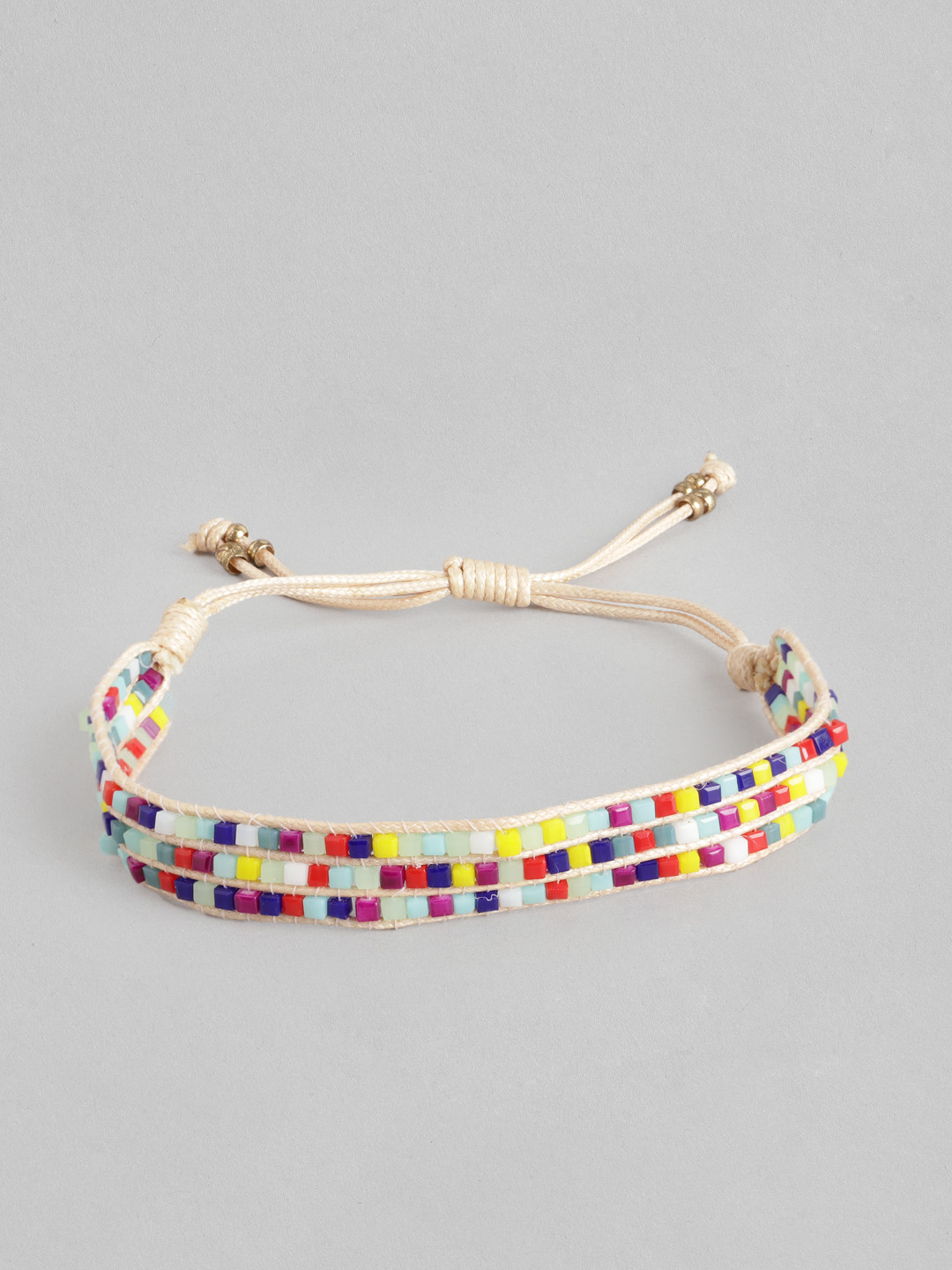 RICHEERA Women Off White & Red Armlet Bracelet