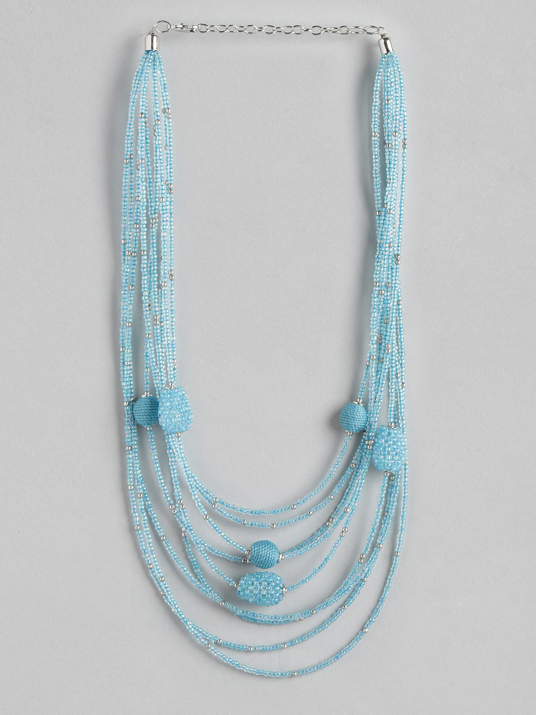RICHEERA Blue Multi-Stranded Necklace