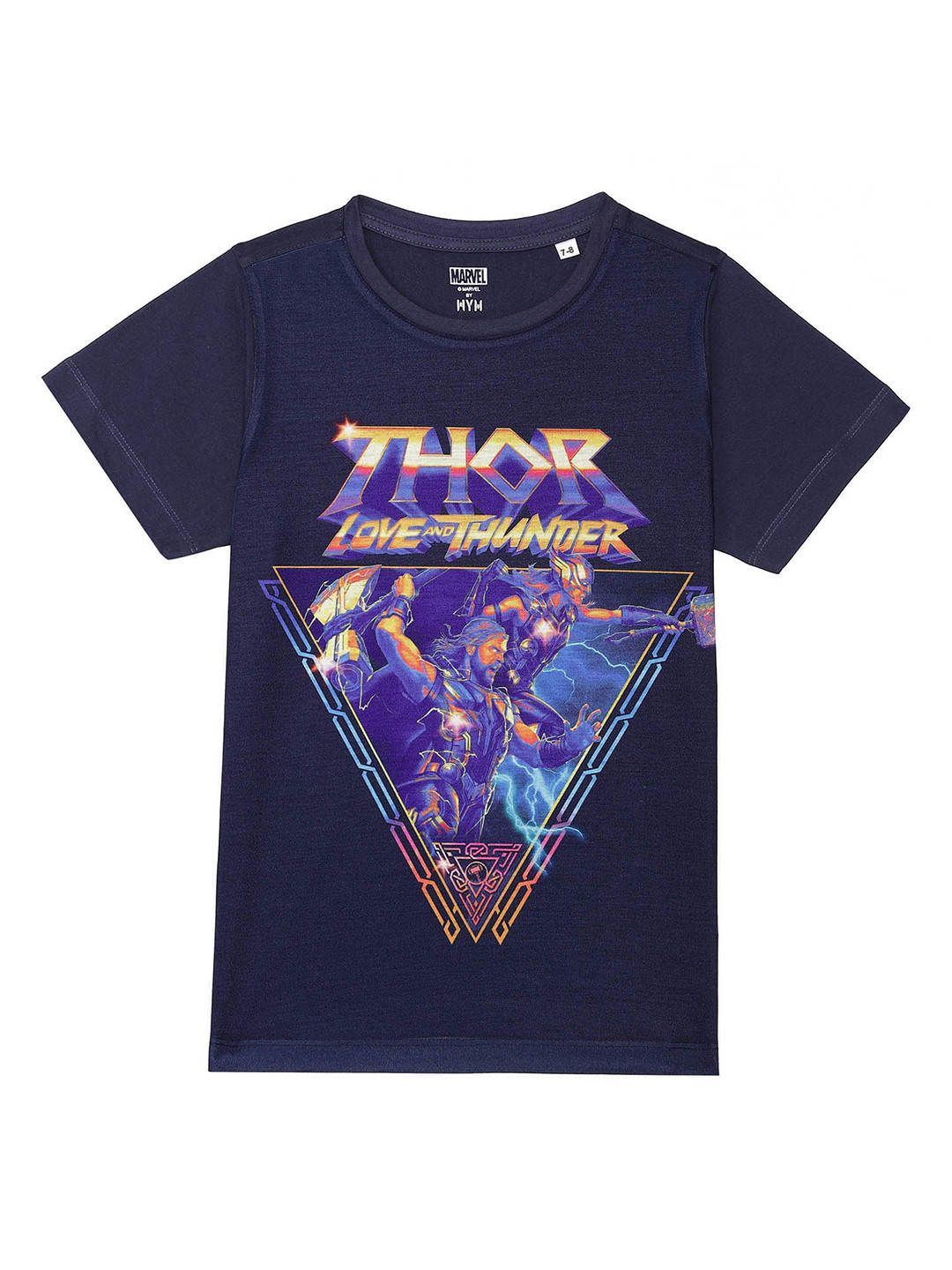 Marvel by Wear Your Mind Boys Navy Blue Thor Printed T-shirt