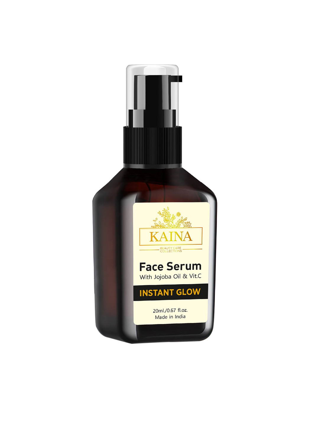 Kaina skincare Instant Glow Face Serum with Jojoba Oil & Vitamin C - 20 ml