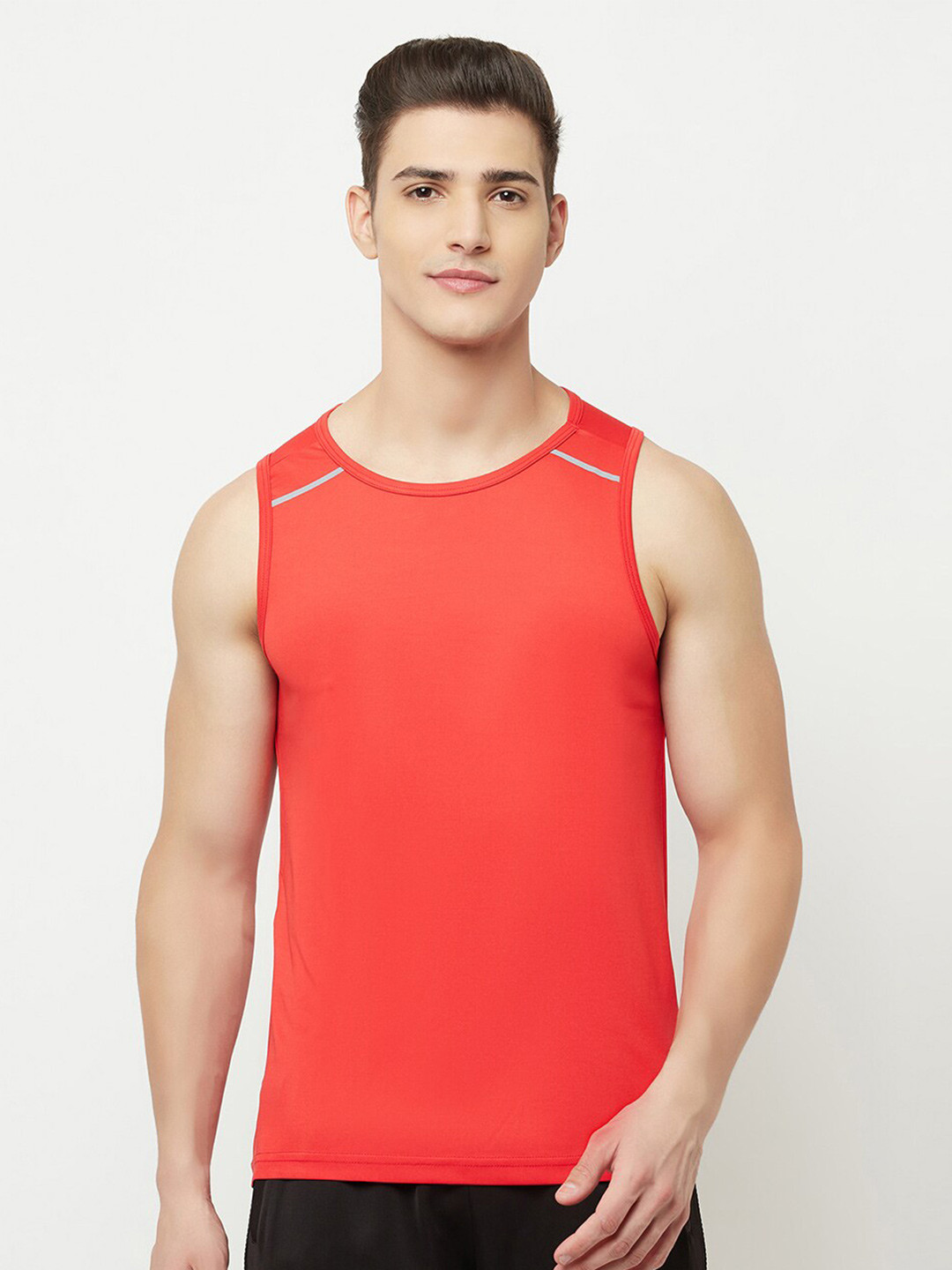 Truerevo Men Red Sports T-shirt