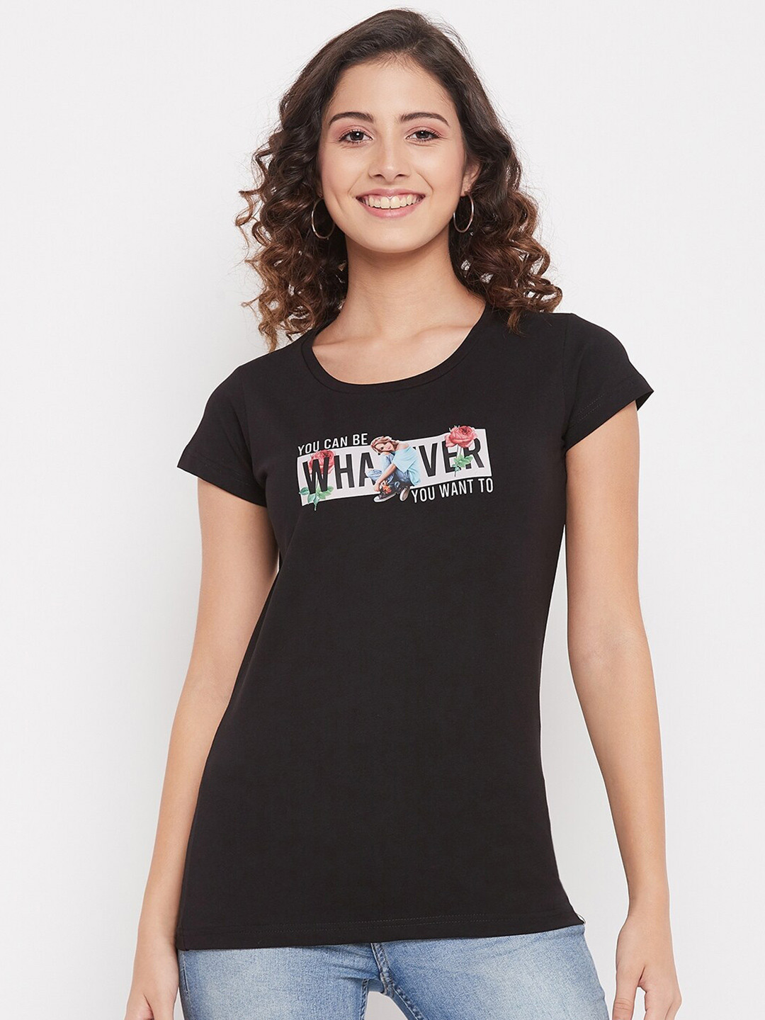 Duke Black Printed Top